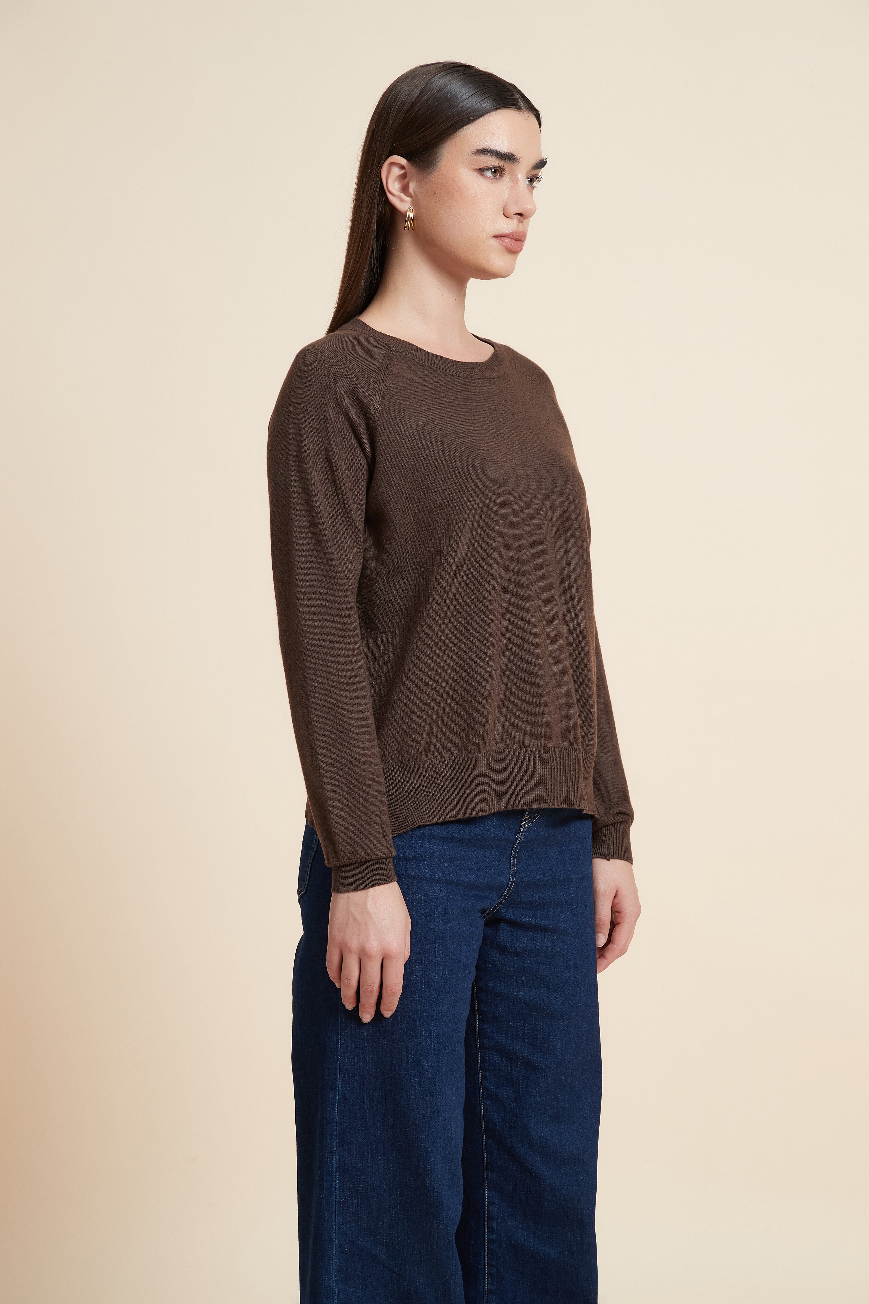 Solid Color Long Sleeve Sweater