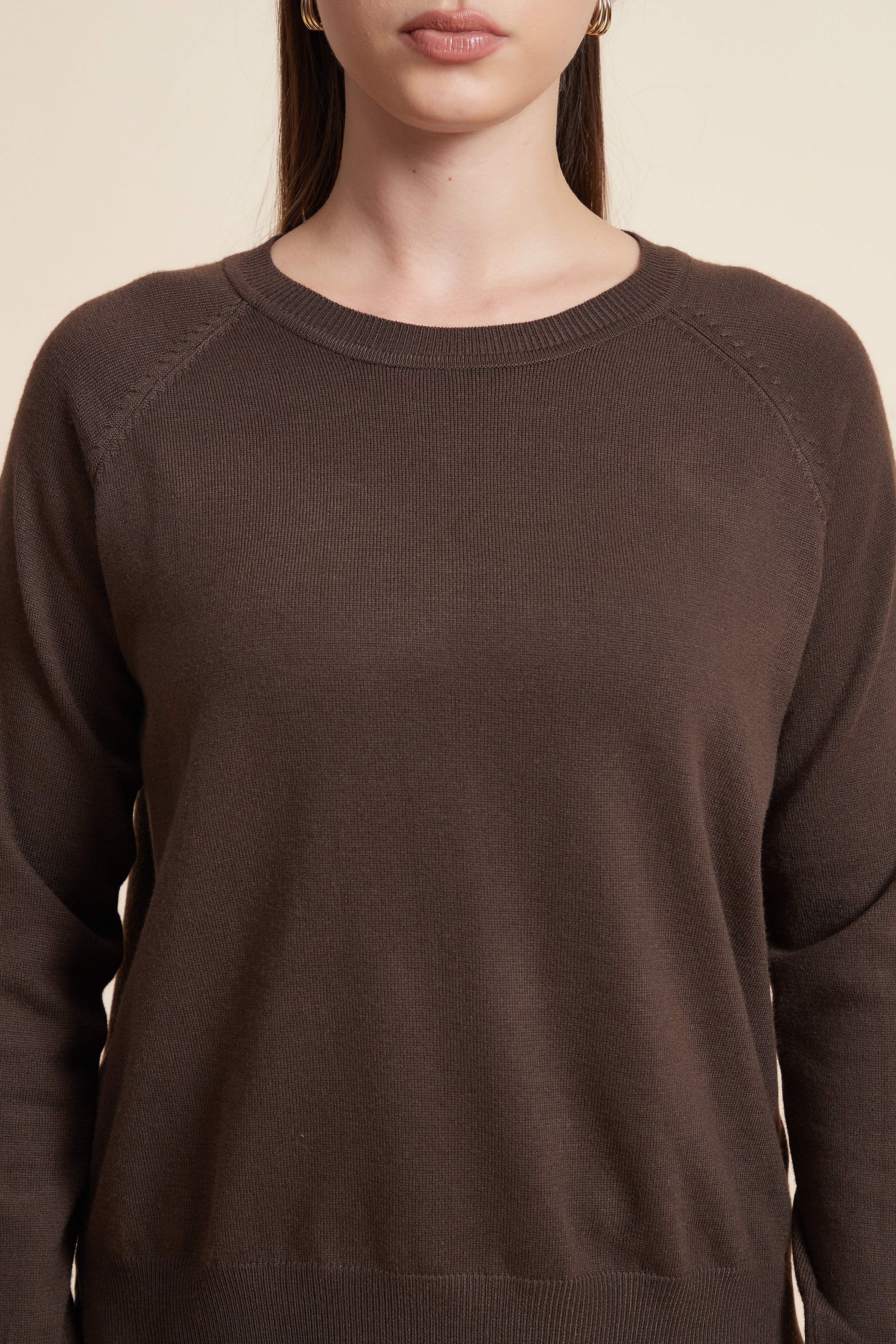 Solid Color Long Sleeve Sweater