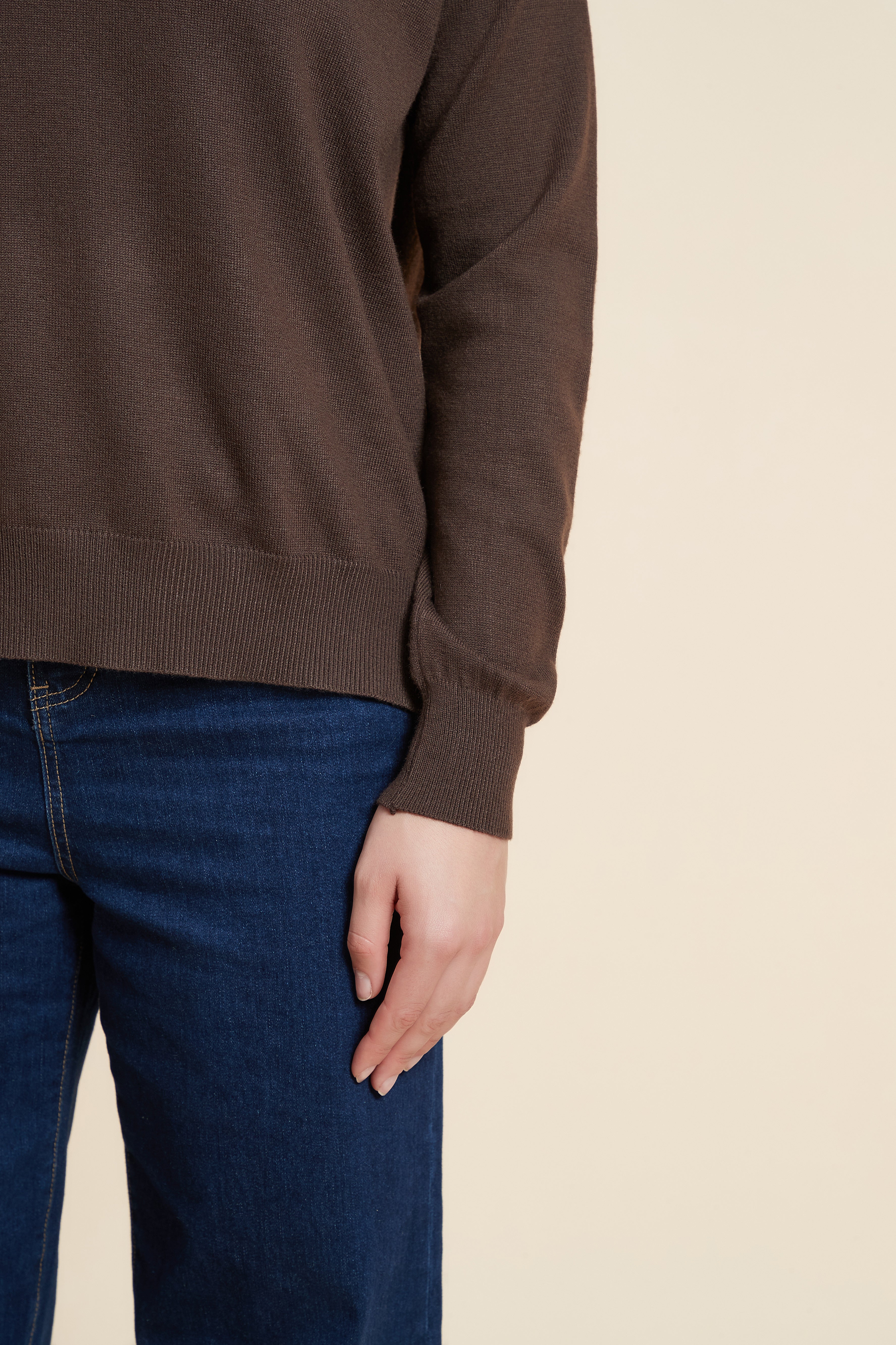 Solid Color Long Sleeve Sweater