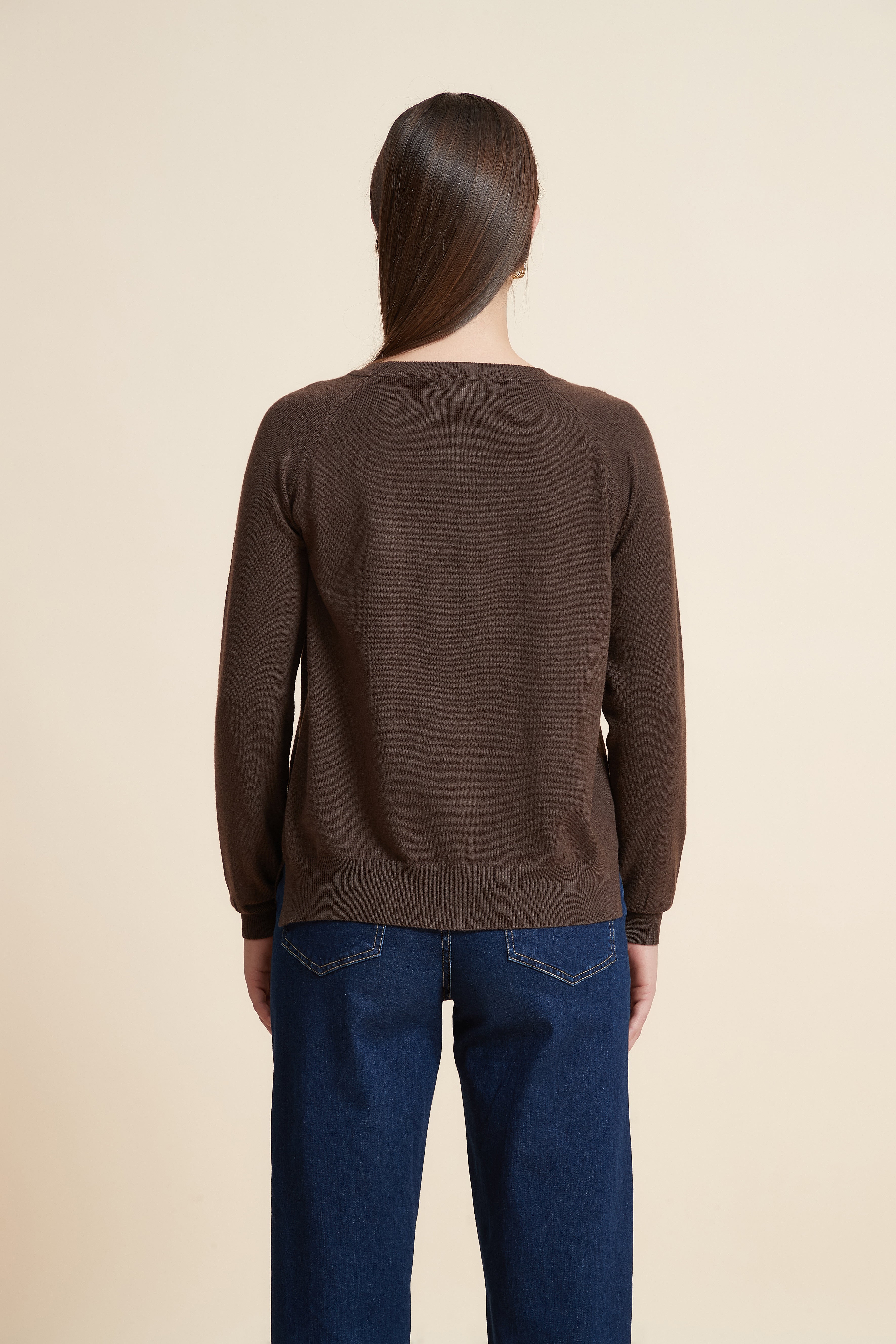 Solid Color Long Sleeve Sweater