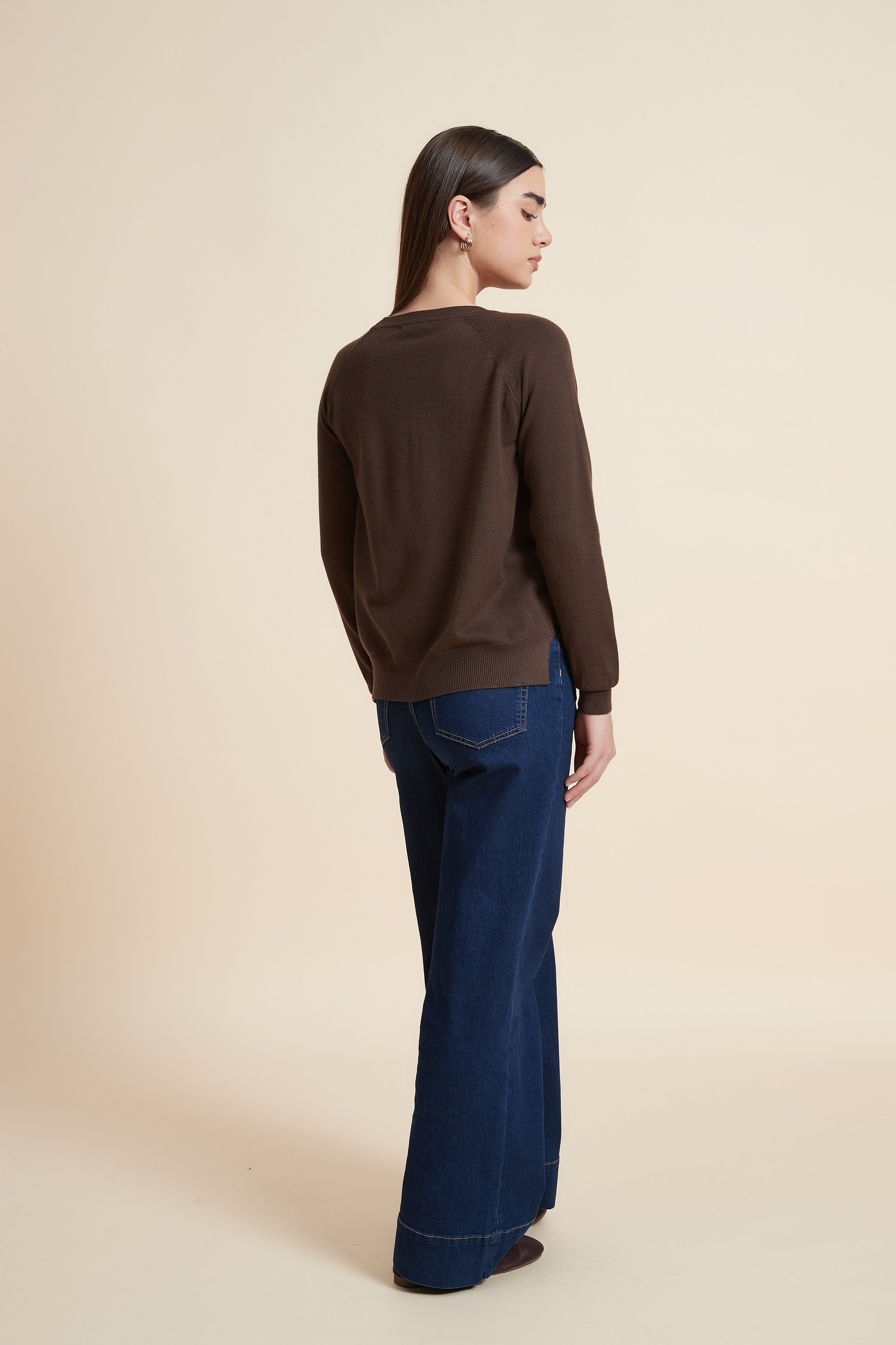 Solid Color Long Sleeve Sweater