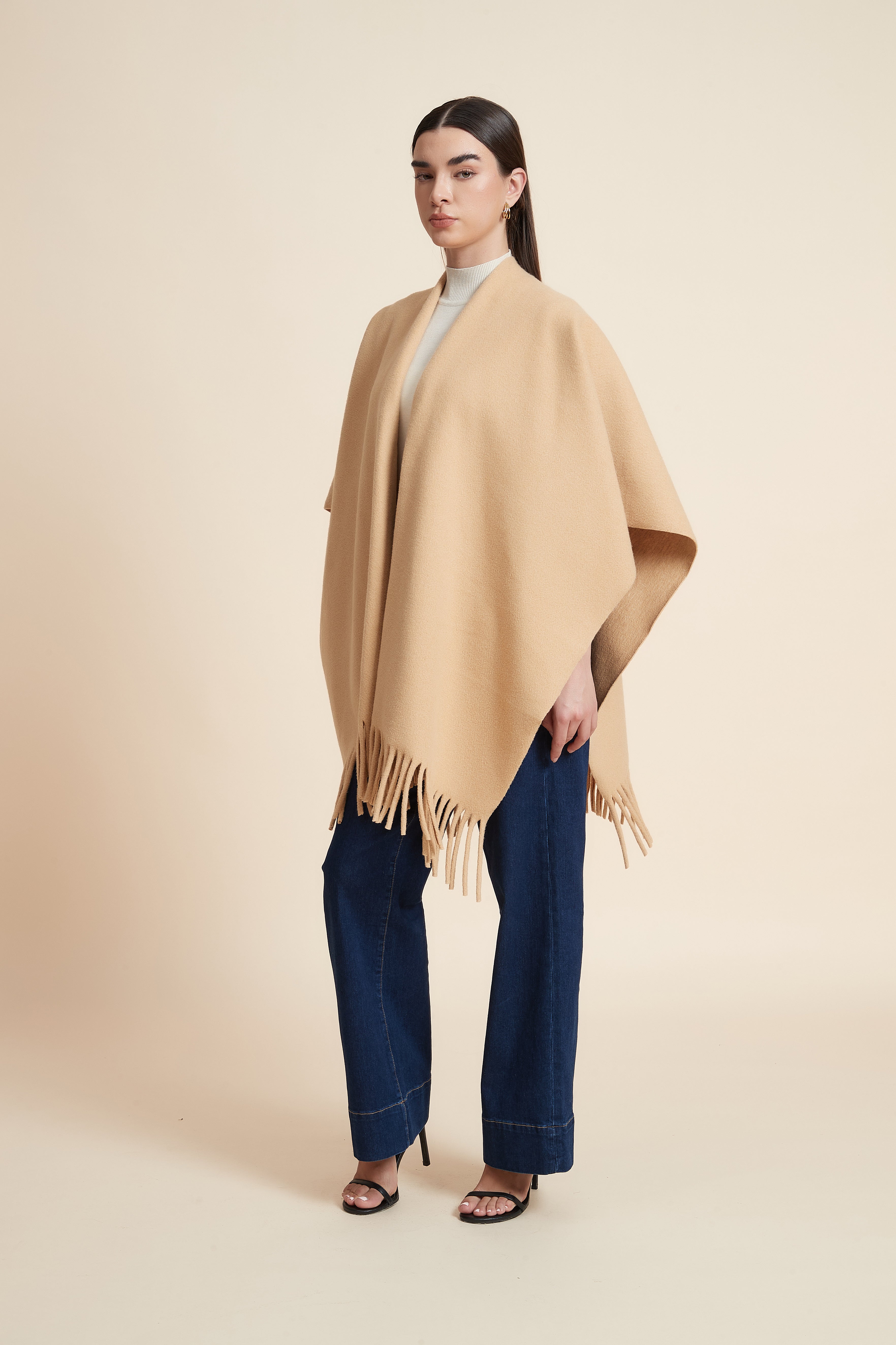 Plain Side-Length Poncho