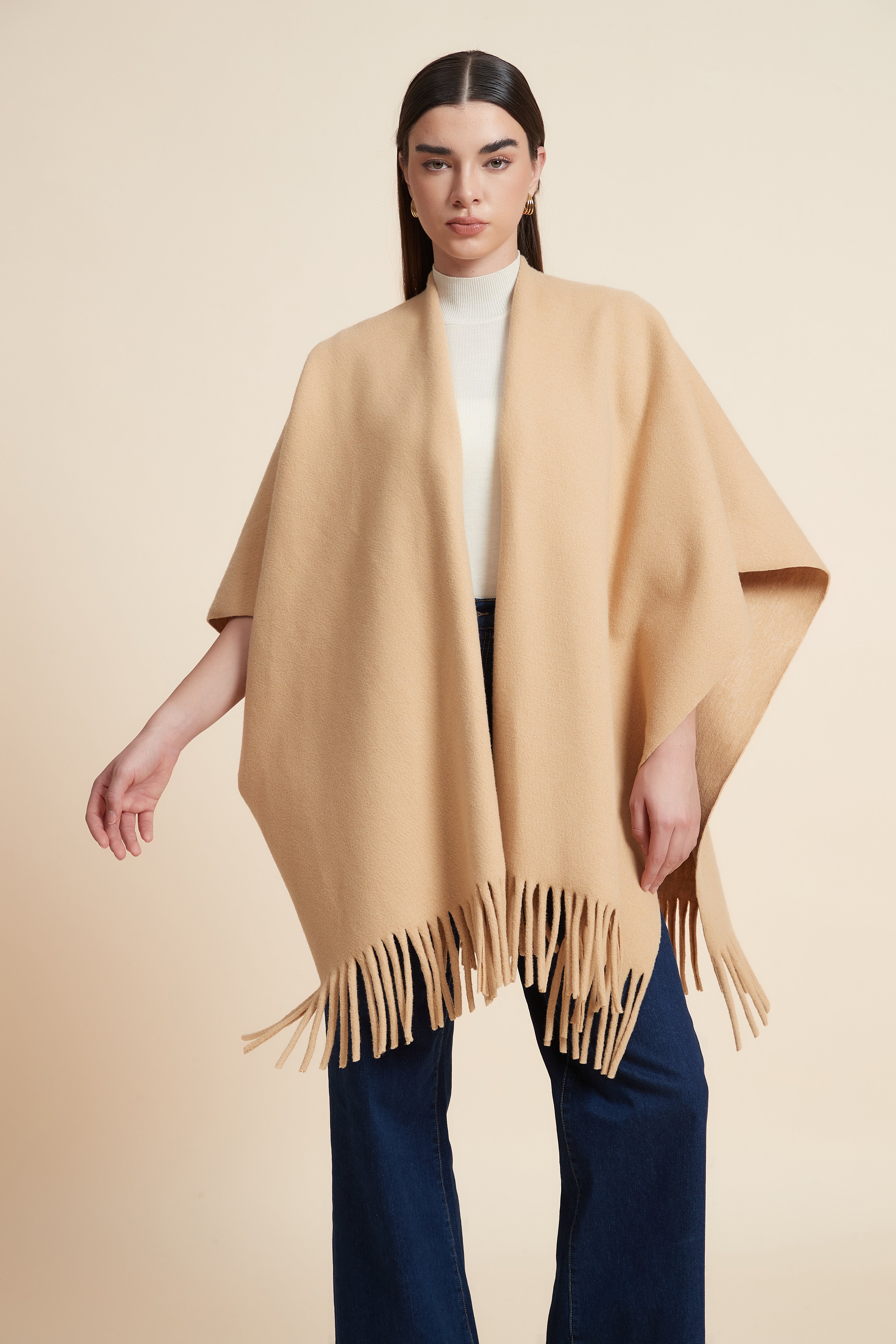 Plain Side-Length Poncho