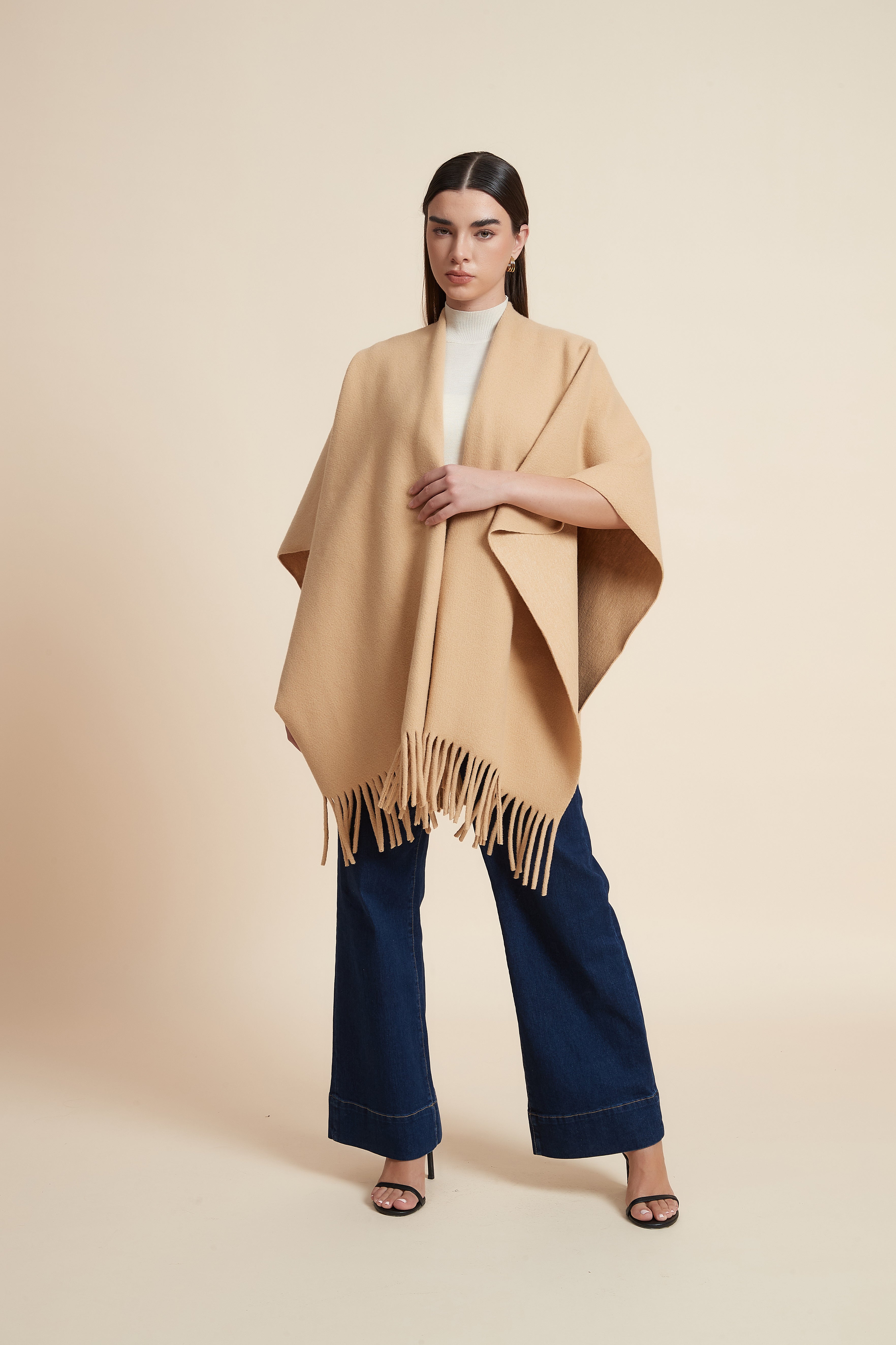 Plain Side-Length Poncho