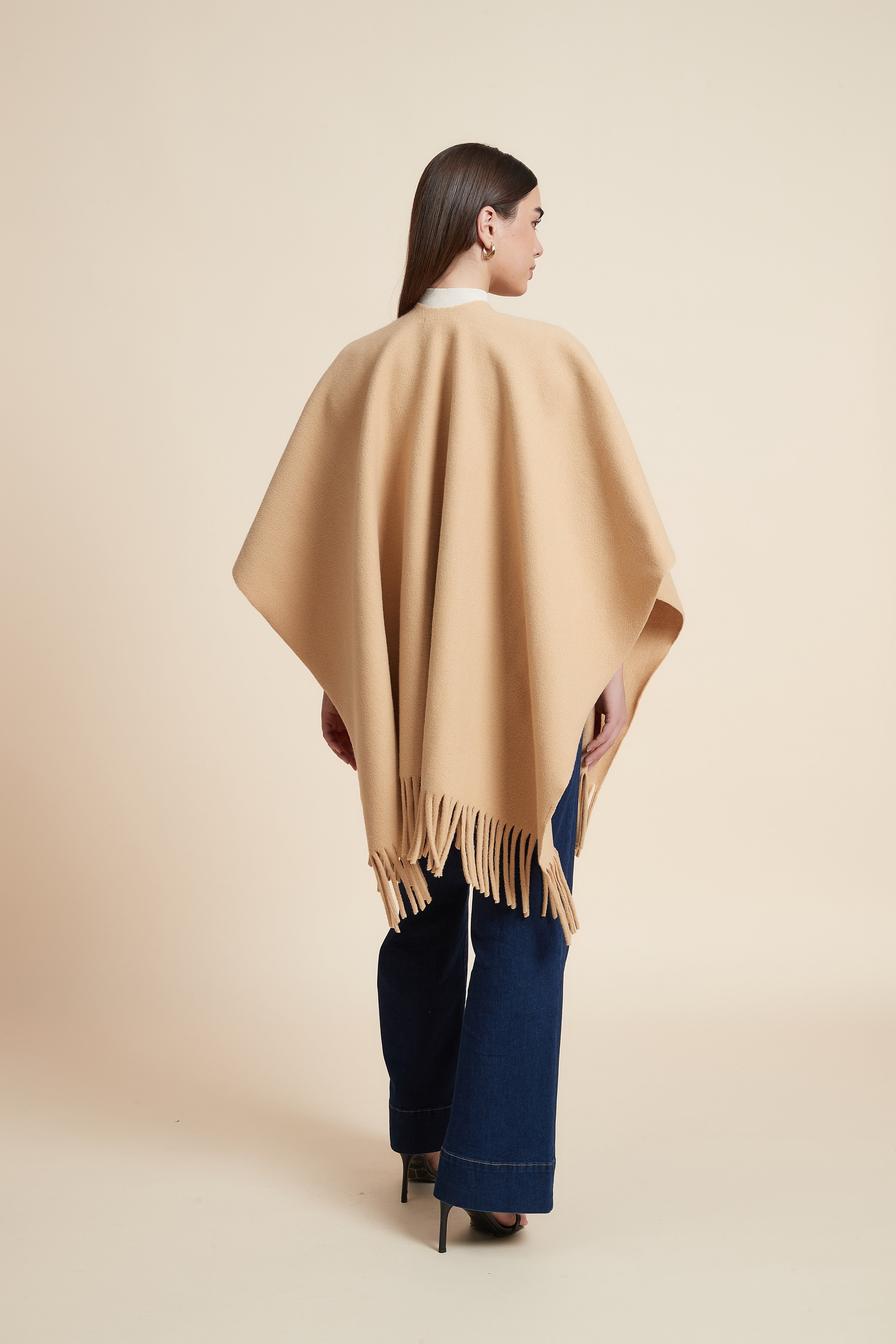 Plain Side-Length Poncho
