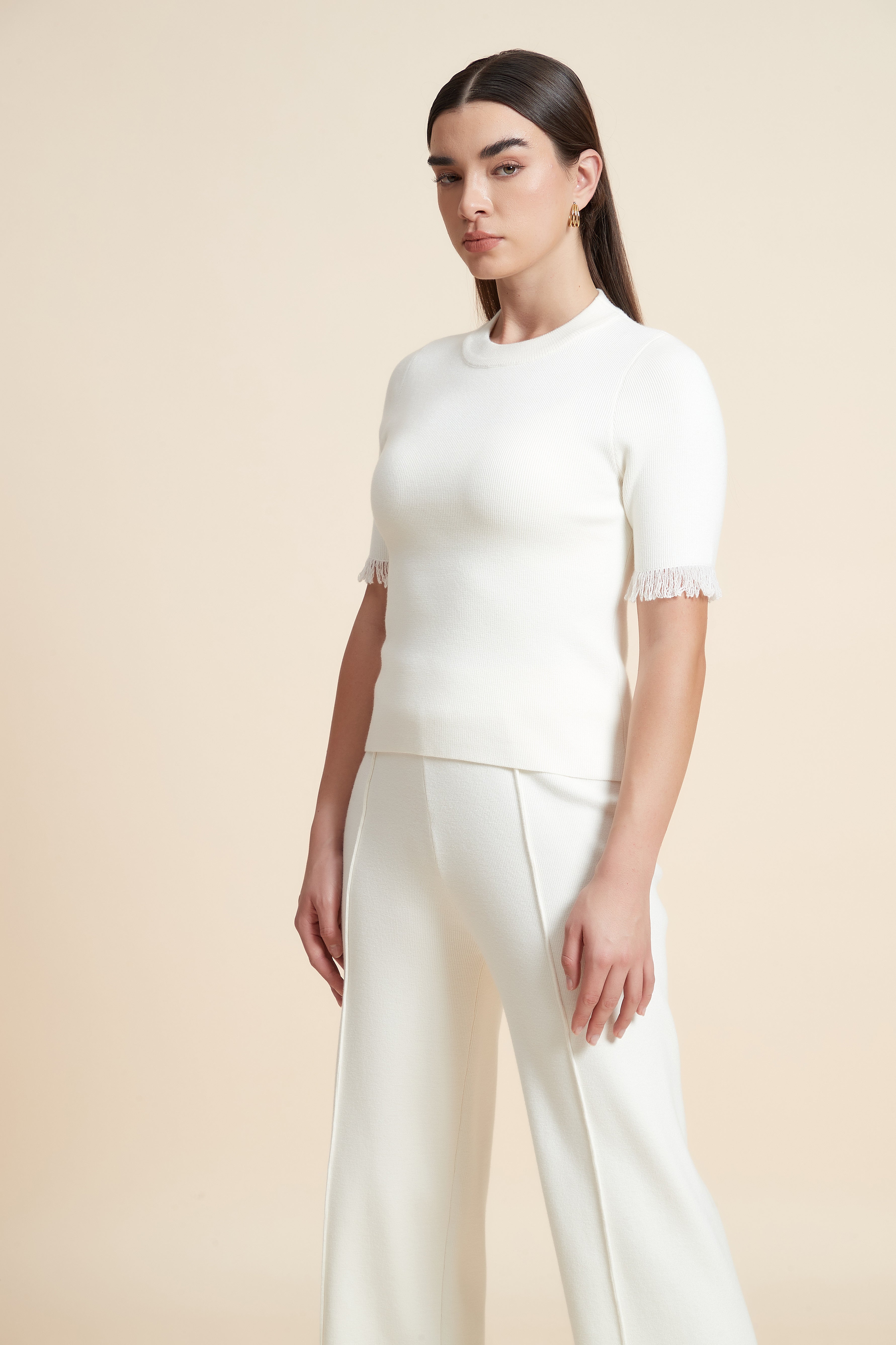 Plain Short Sleeve Top