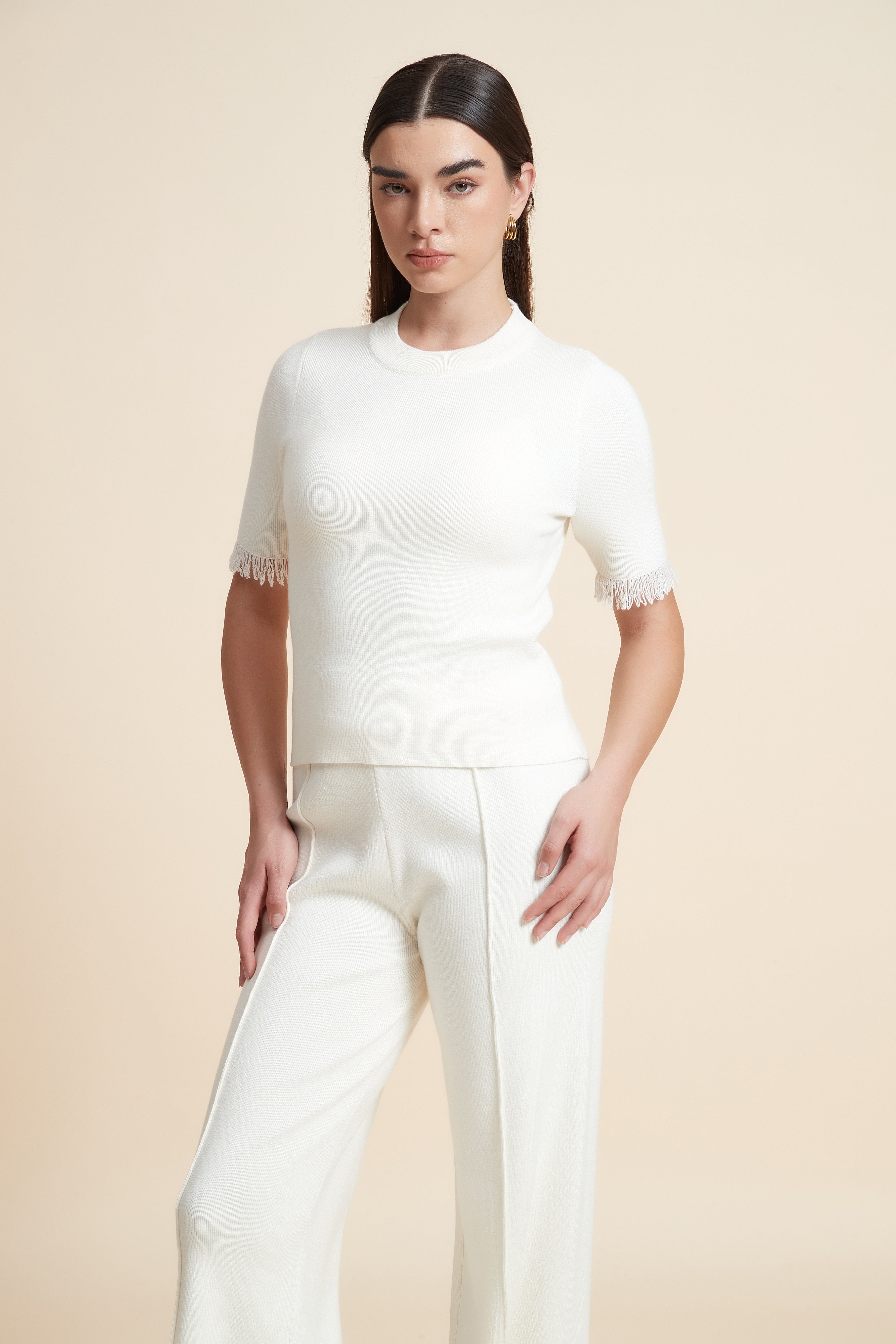 Plain Short Sleeve Top