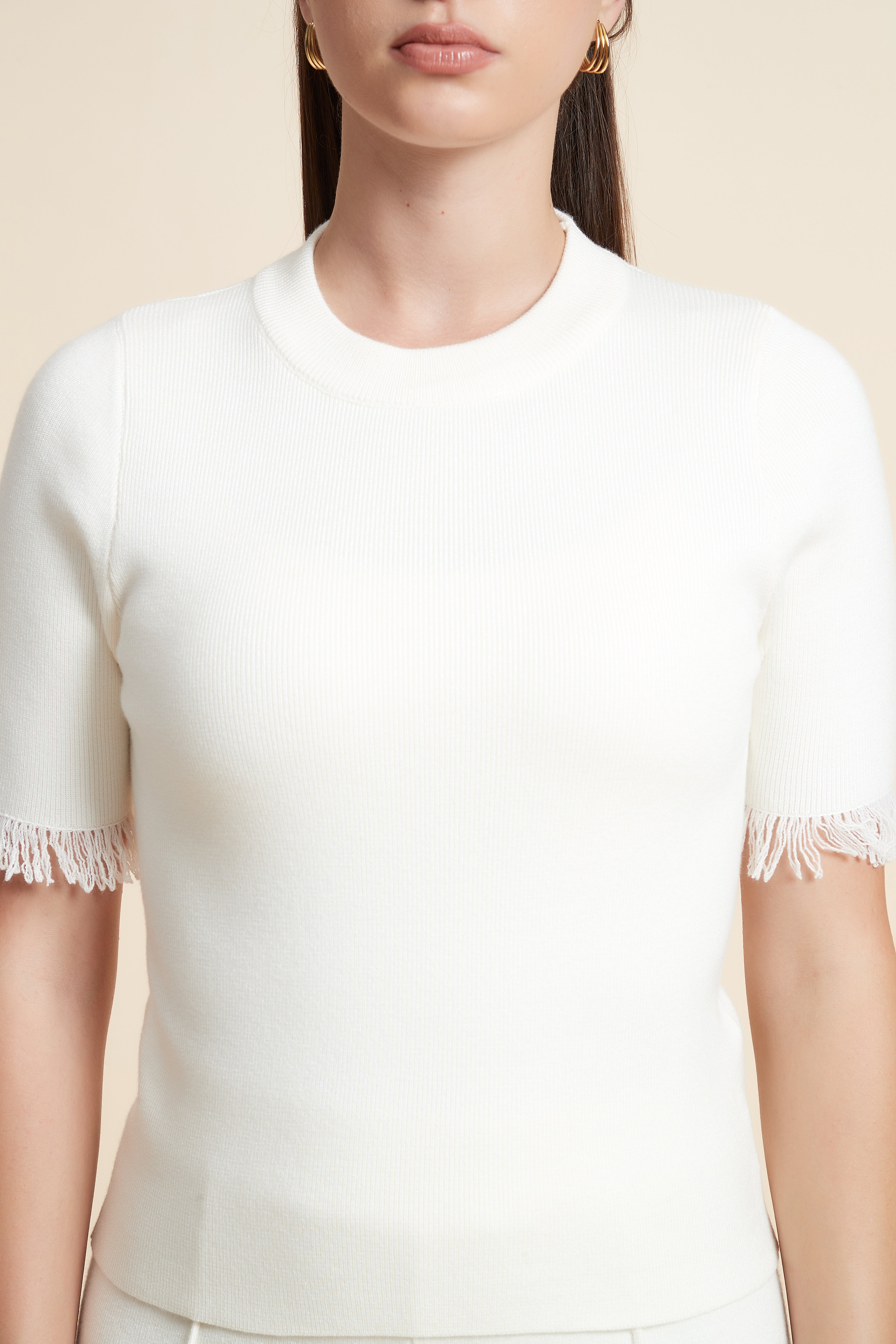 Plain Short Sleeve Top