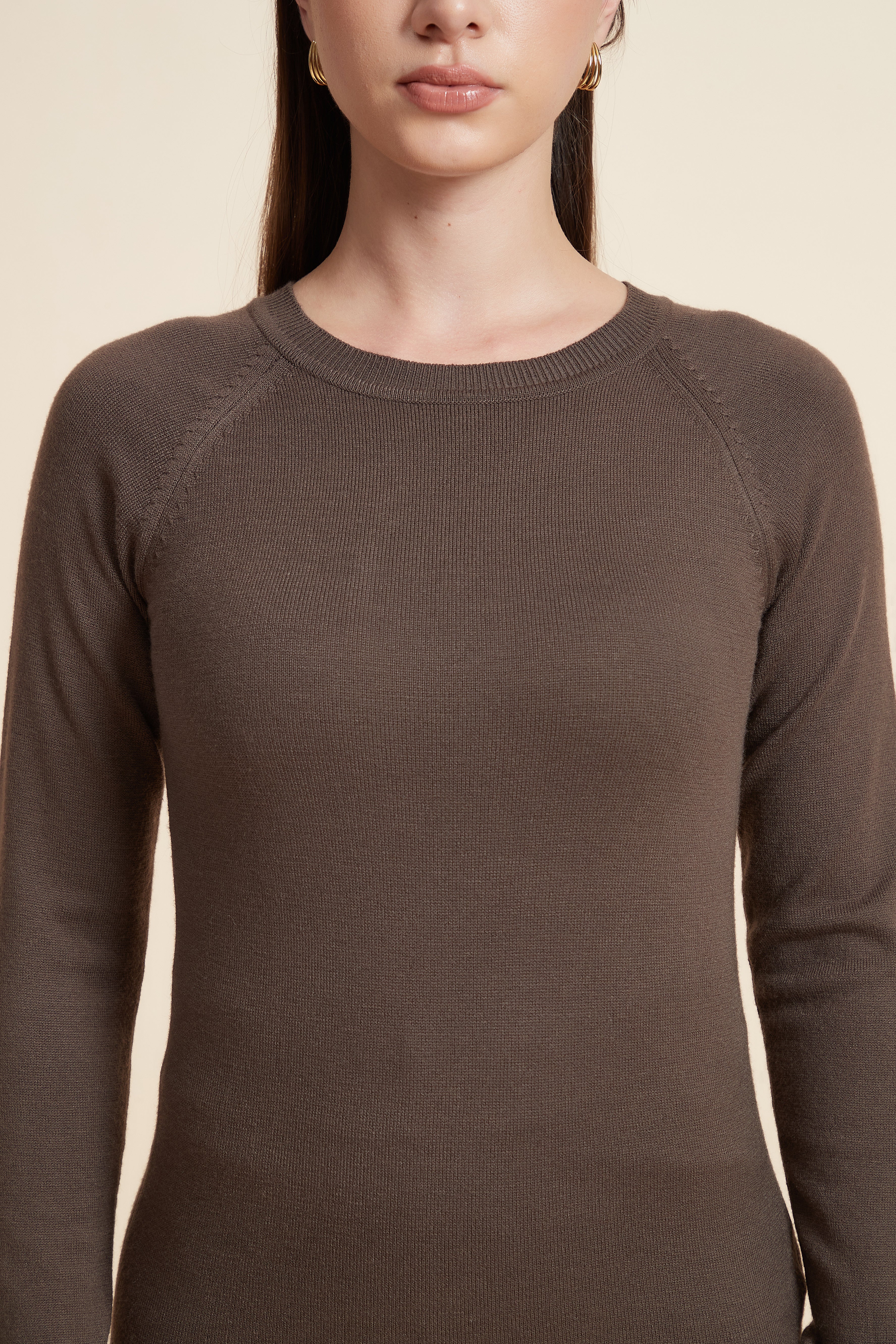 Solid Long Sleeve Blouse