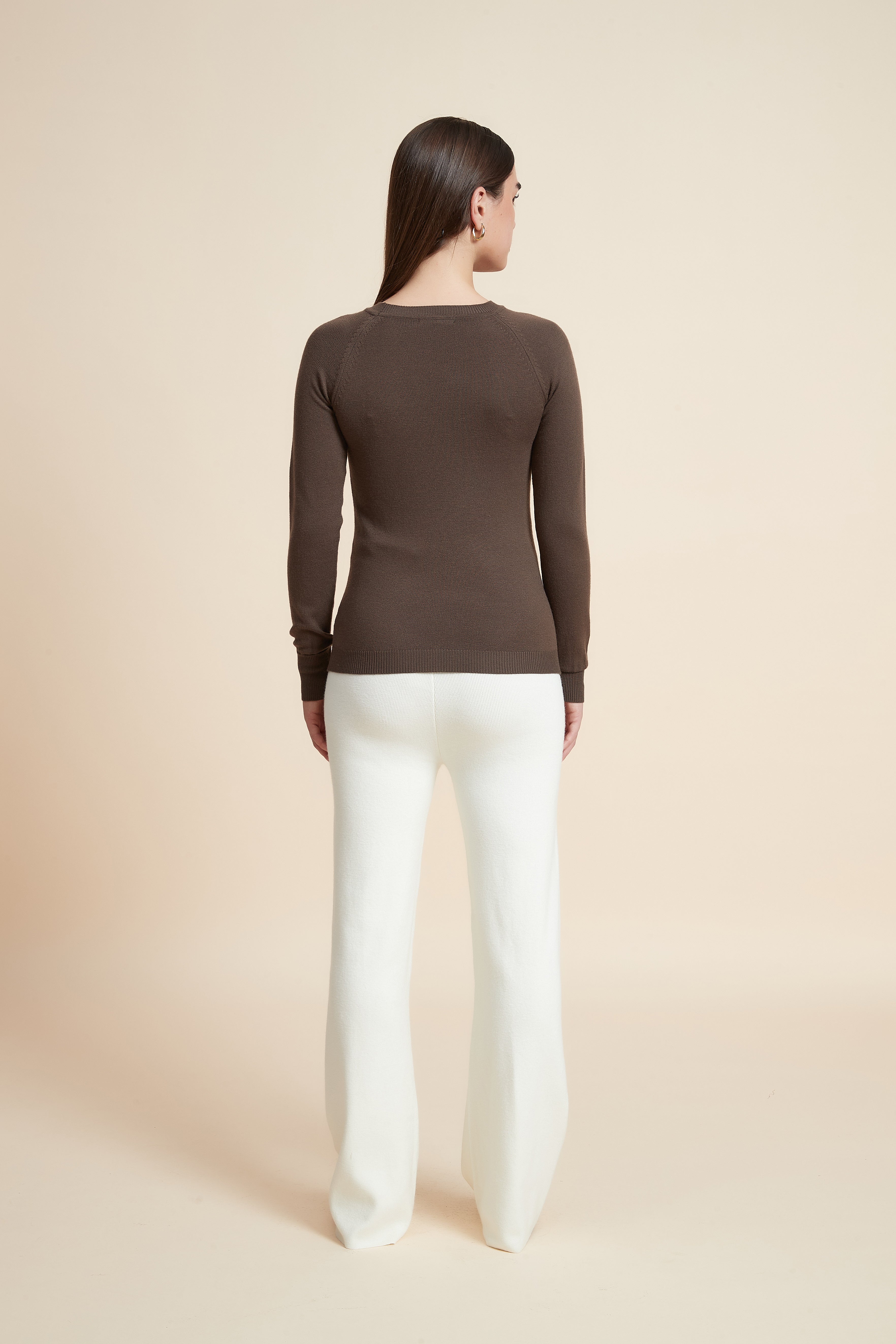 Solid Long Sleeve Blouse