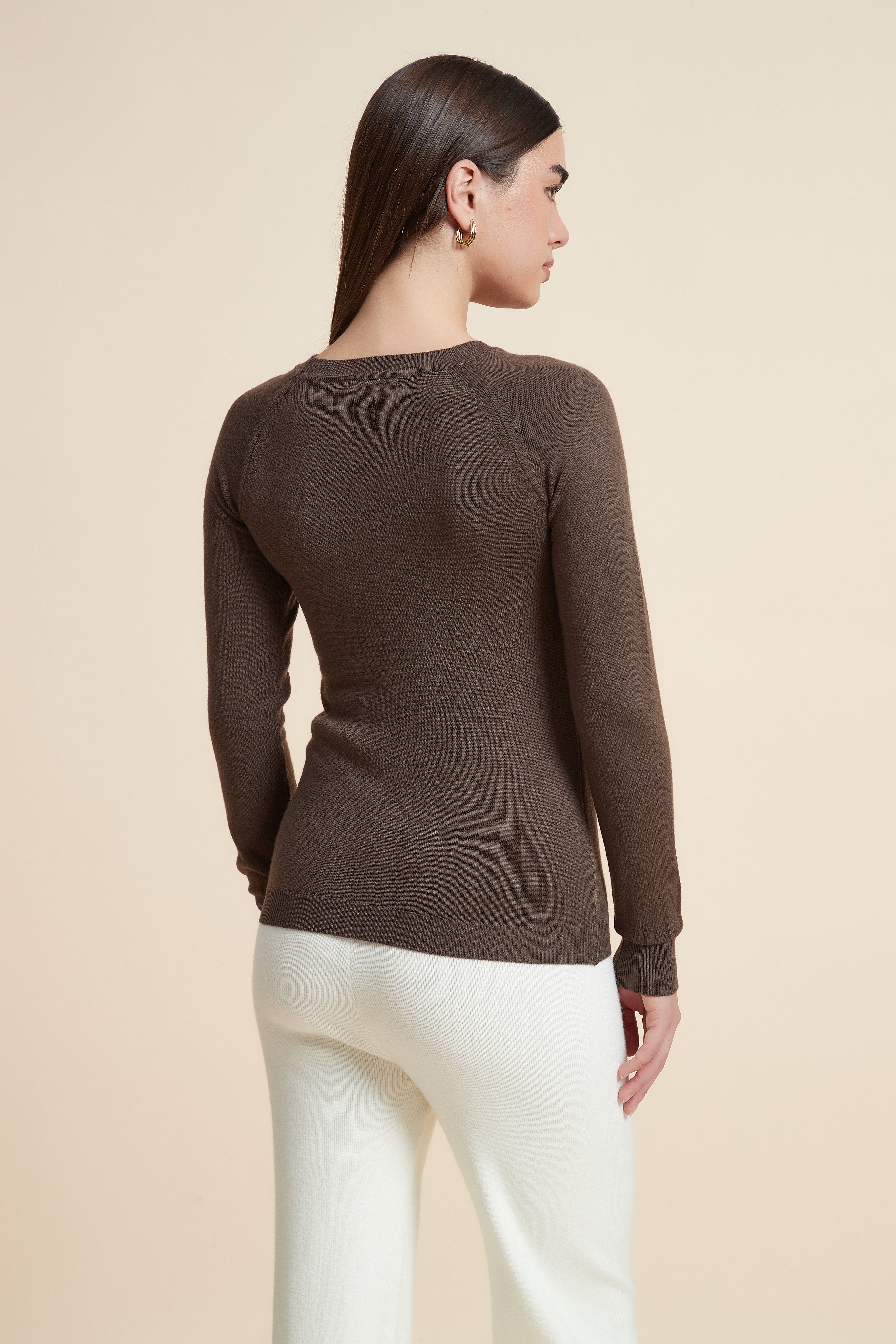 Solid Long Sleeve Blouse