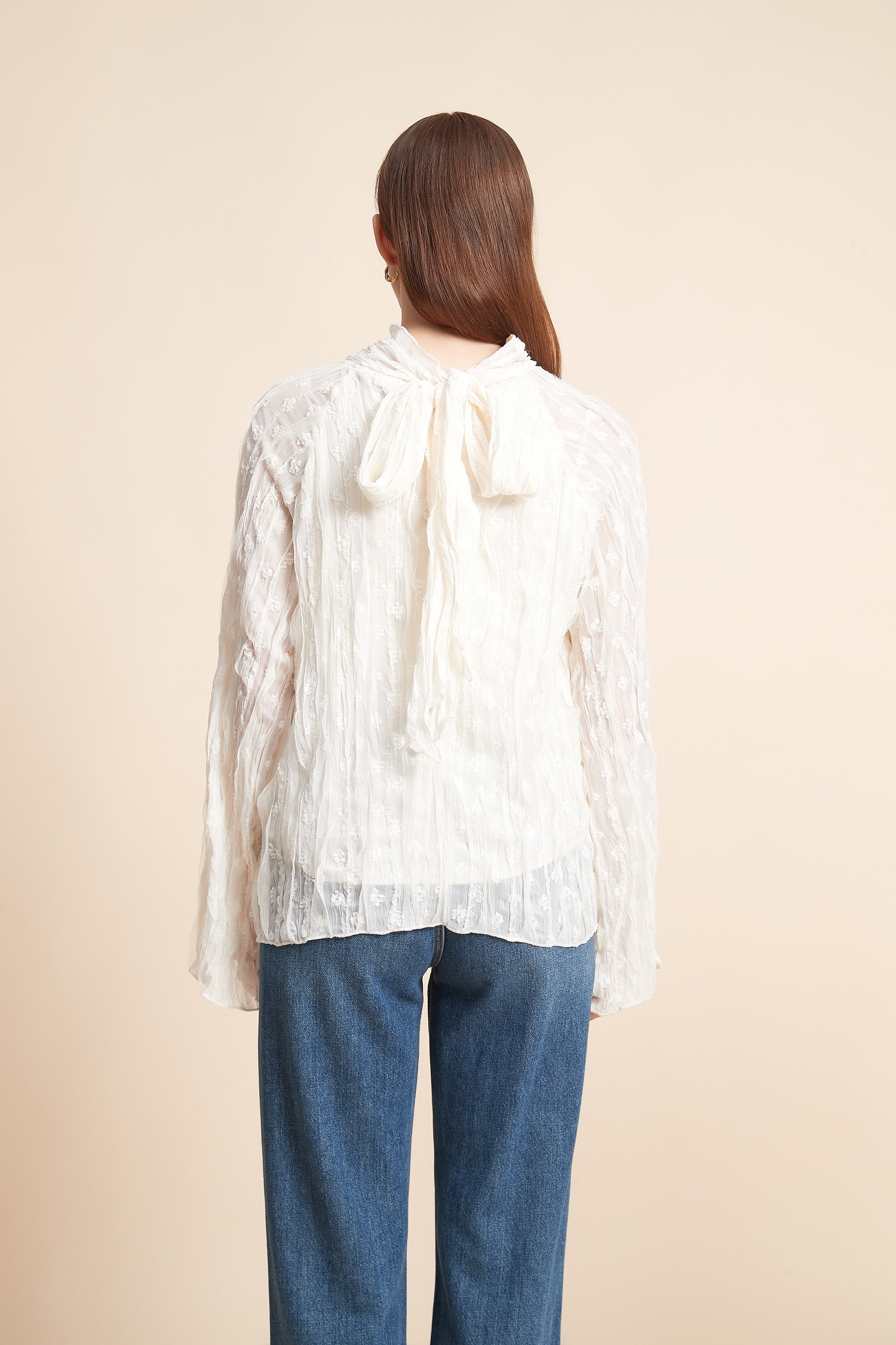Embroidered Long Sleeve Top