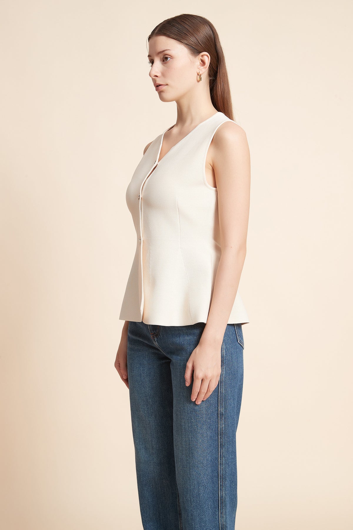 Ruched Sleeveless Top