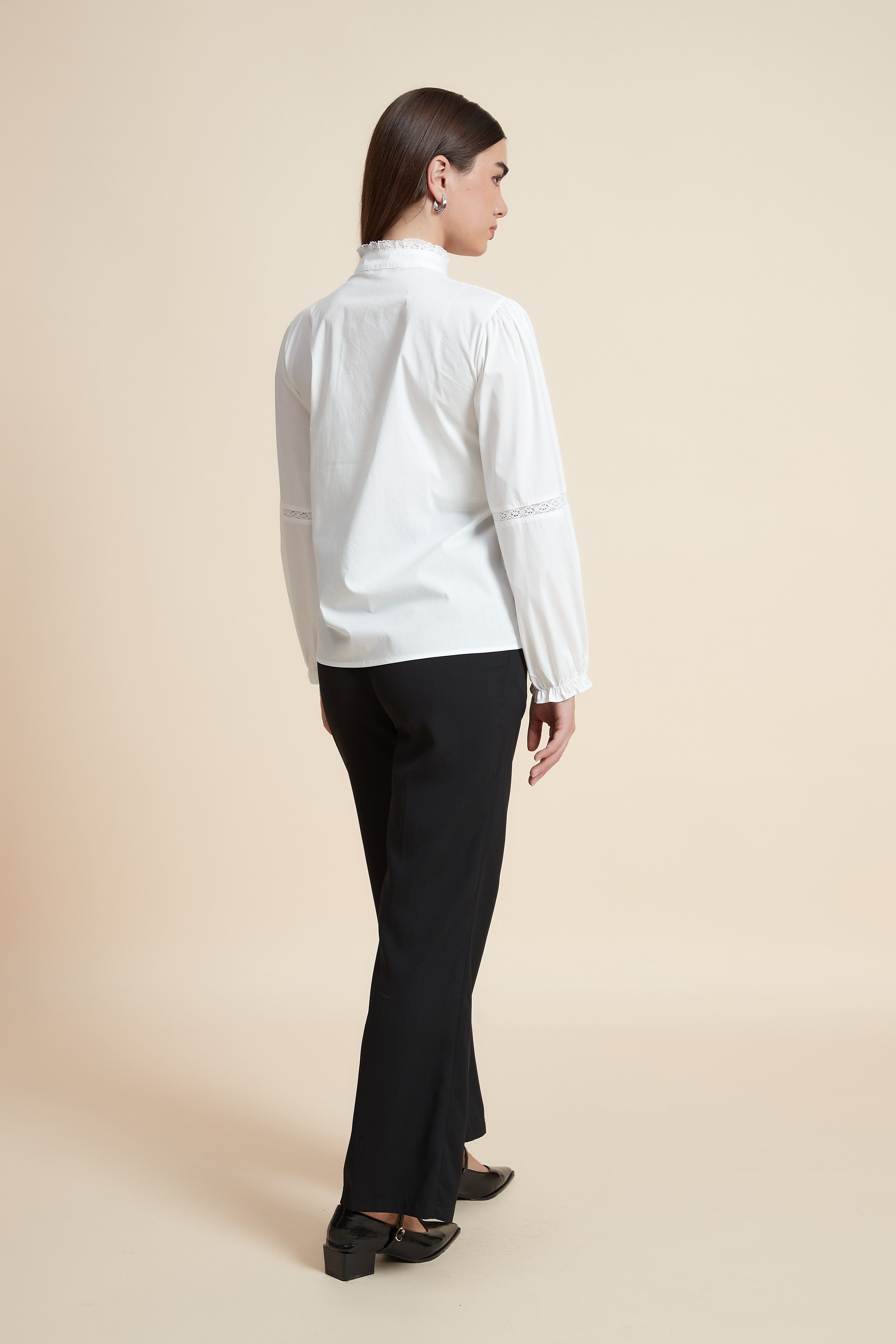 Lace Long Sleeve Crop Top