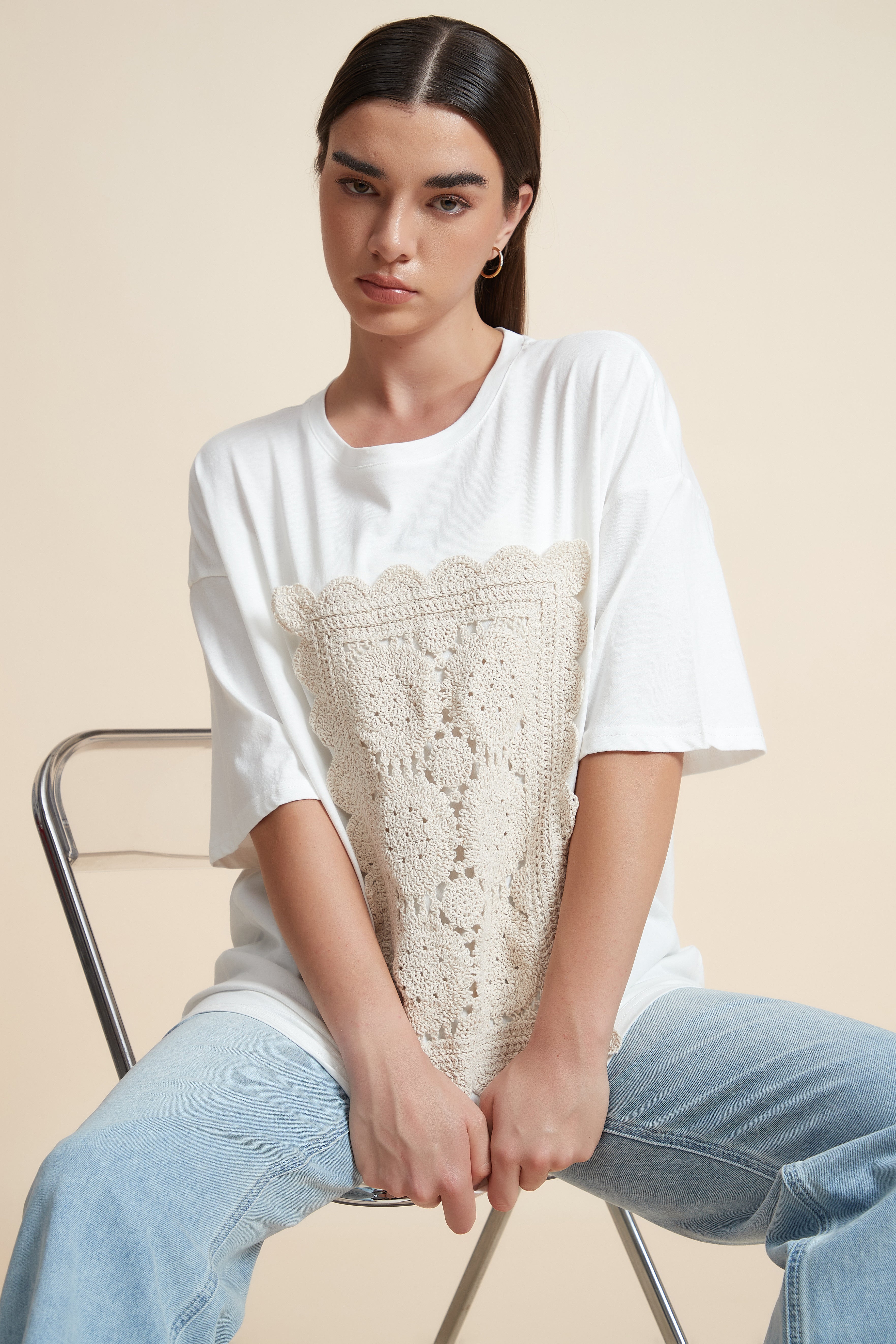 Embroidered Short Sleeve T-Shirt