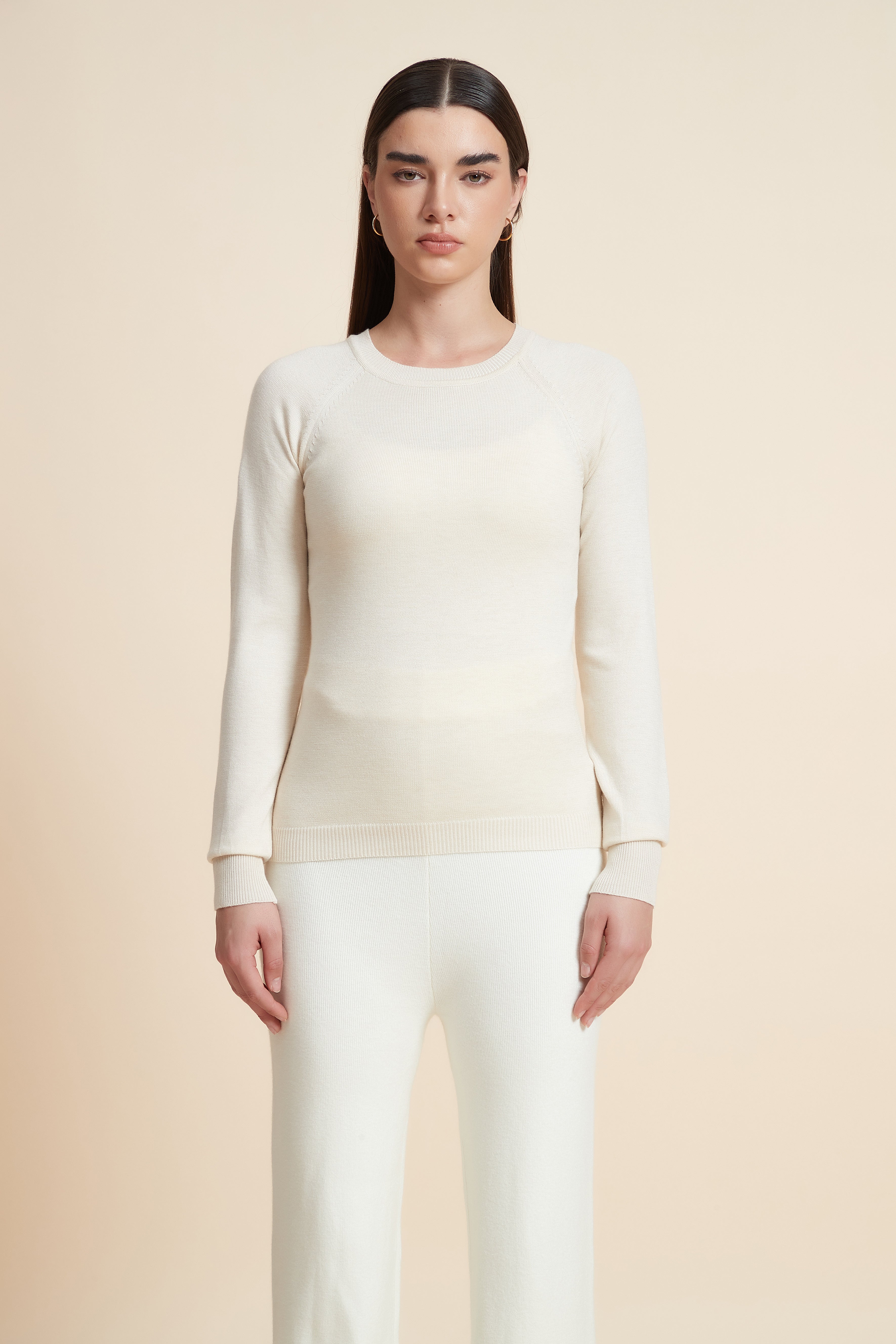 Solid Long Sleeve Blouse