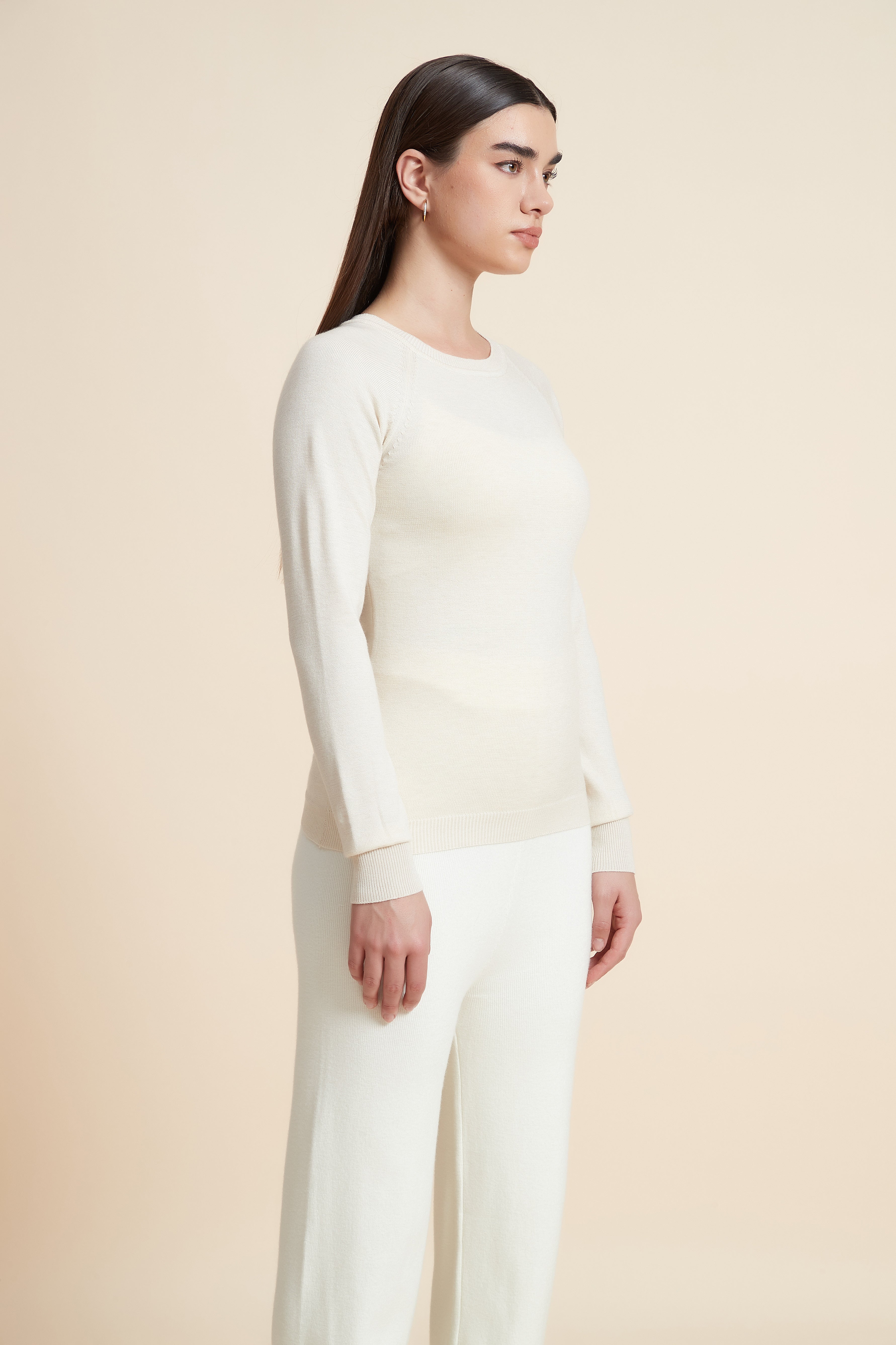 Solid Long Sleeve Blouse