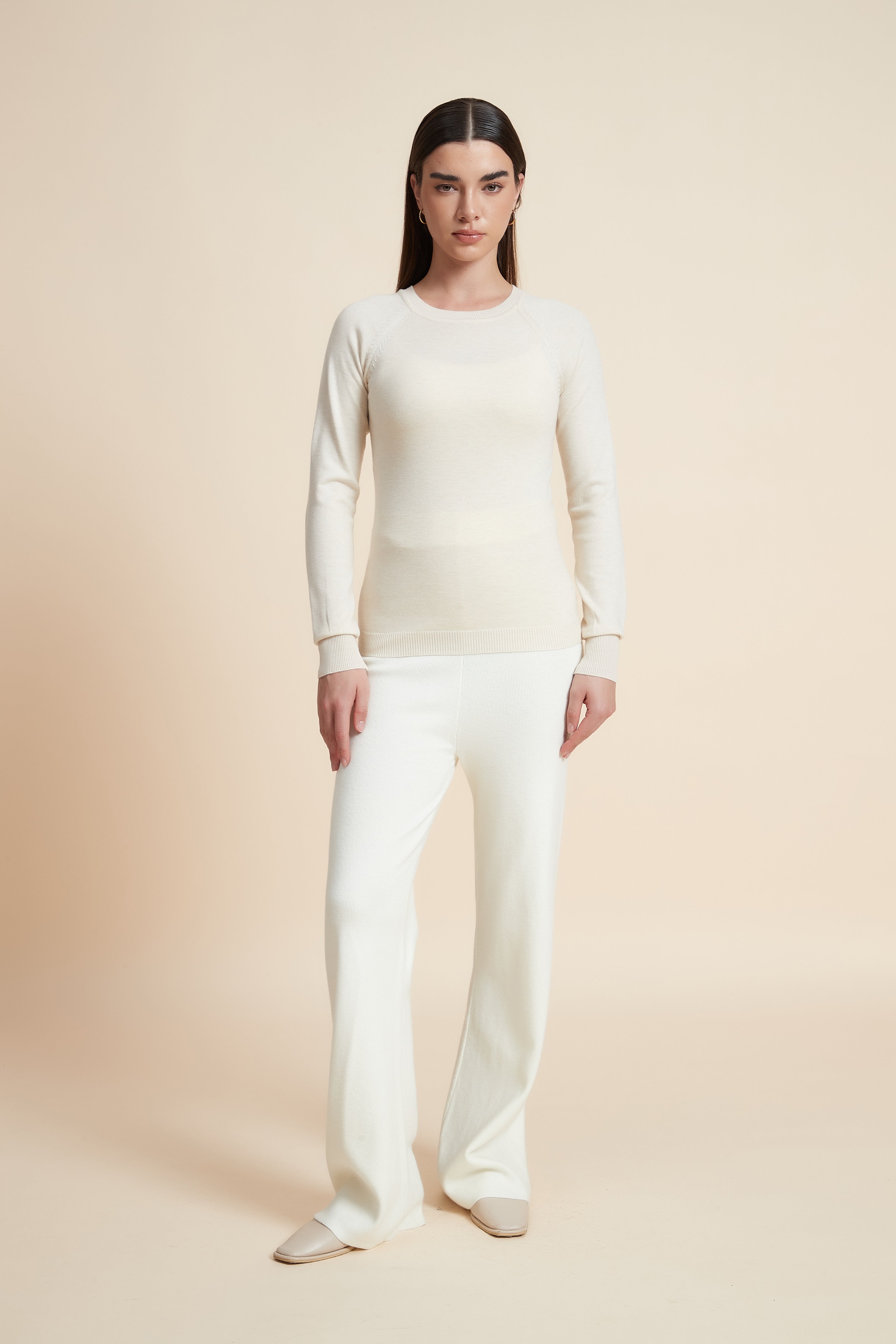 Solid Long Sleeve Blouse