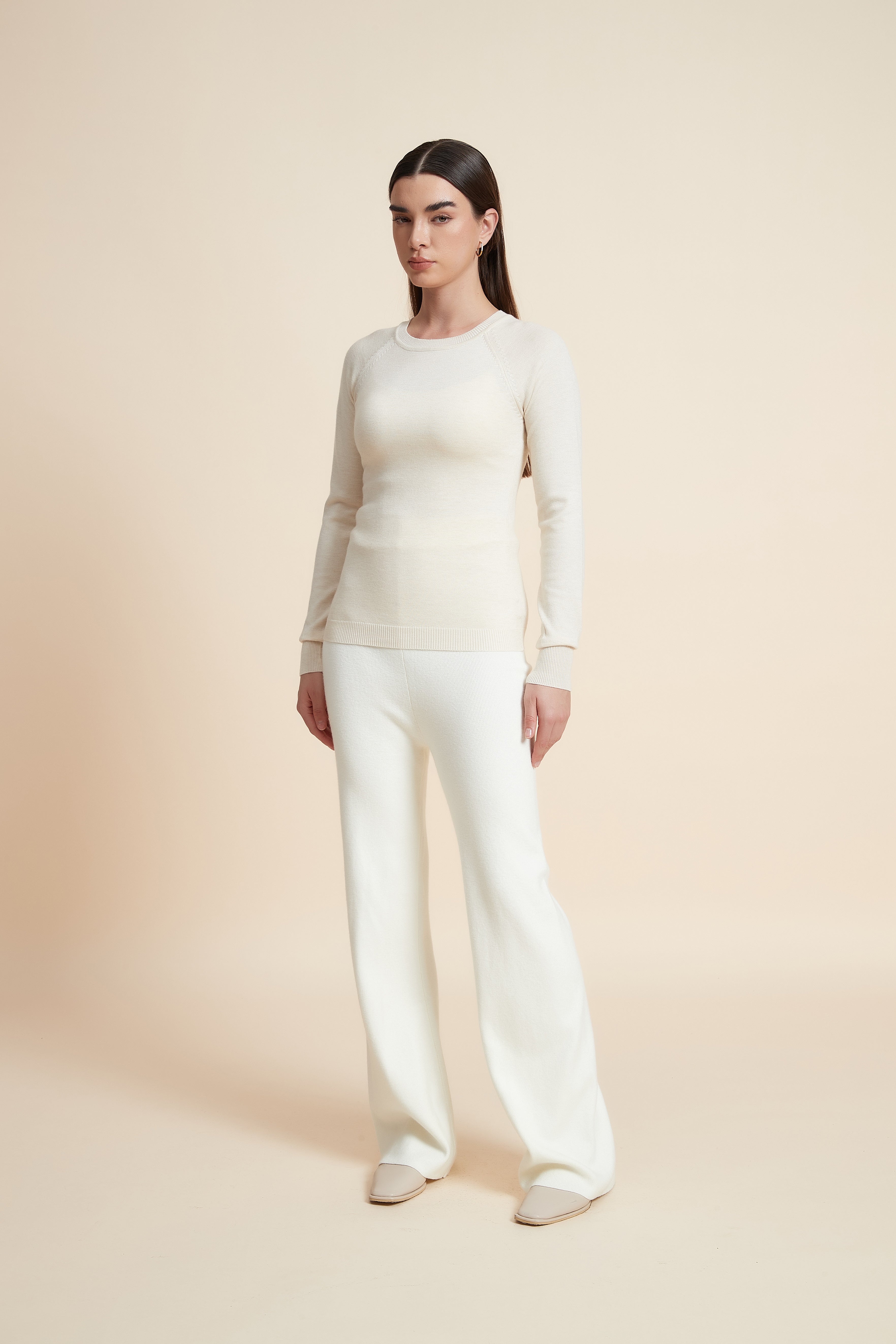 Solid Long Sleeve Blouse