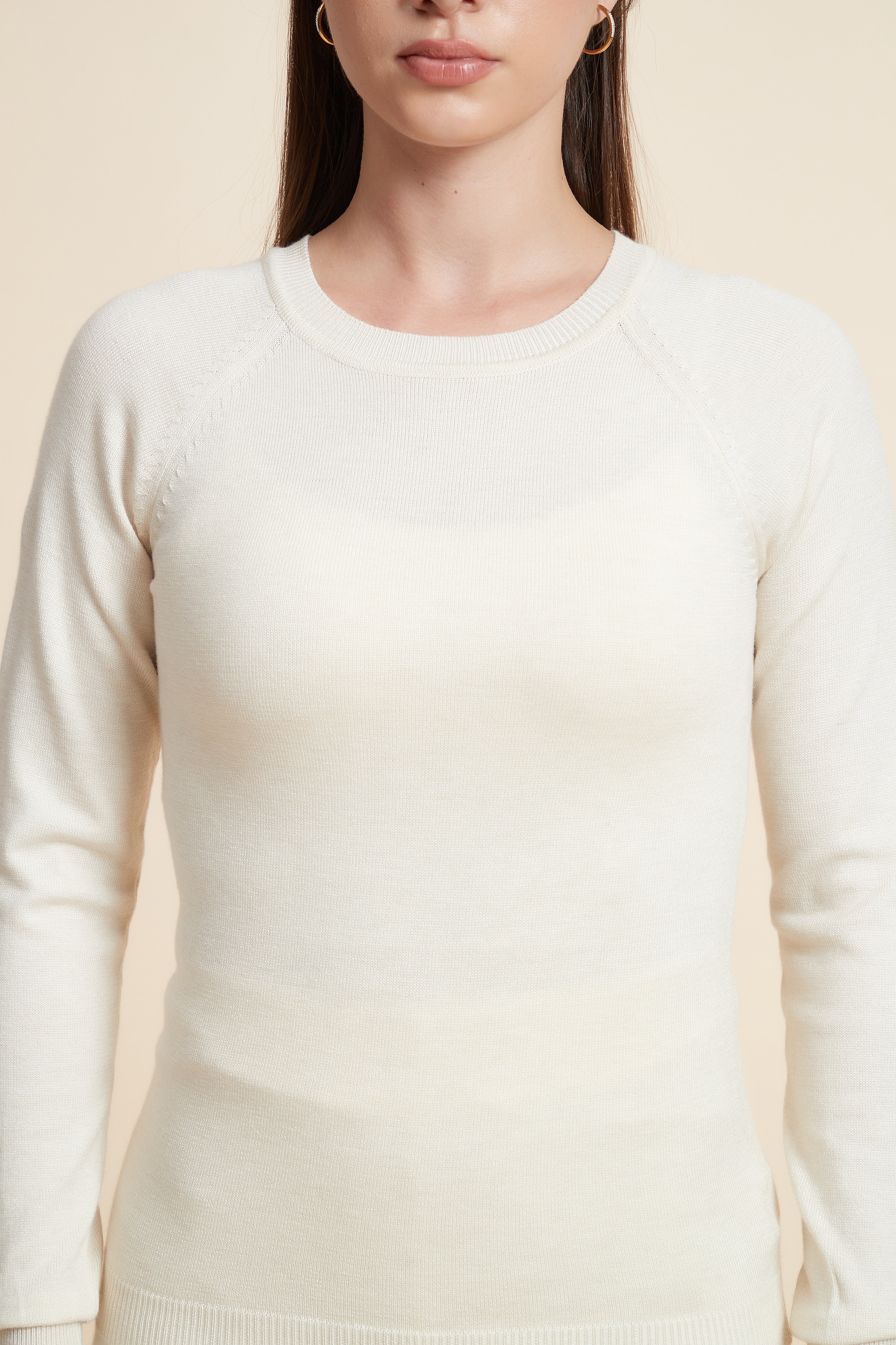 Solid Long Sleeve Blouse