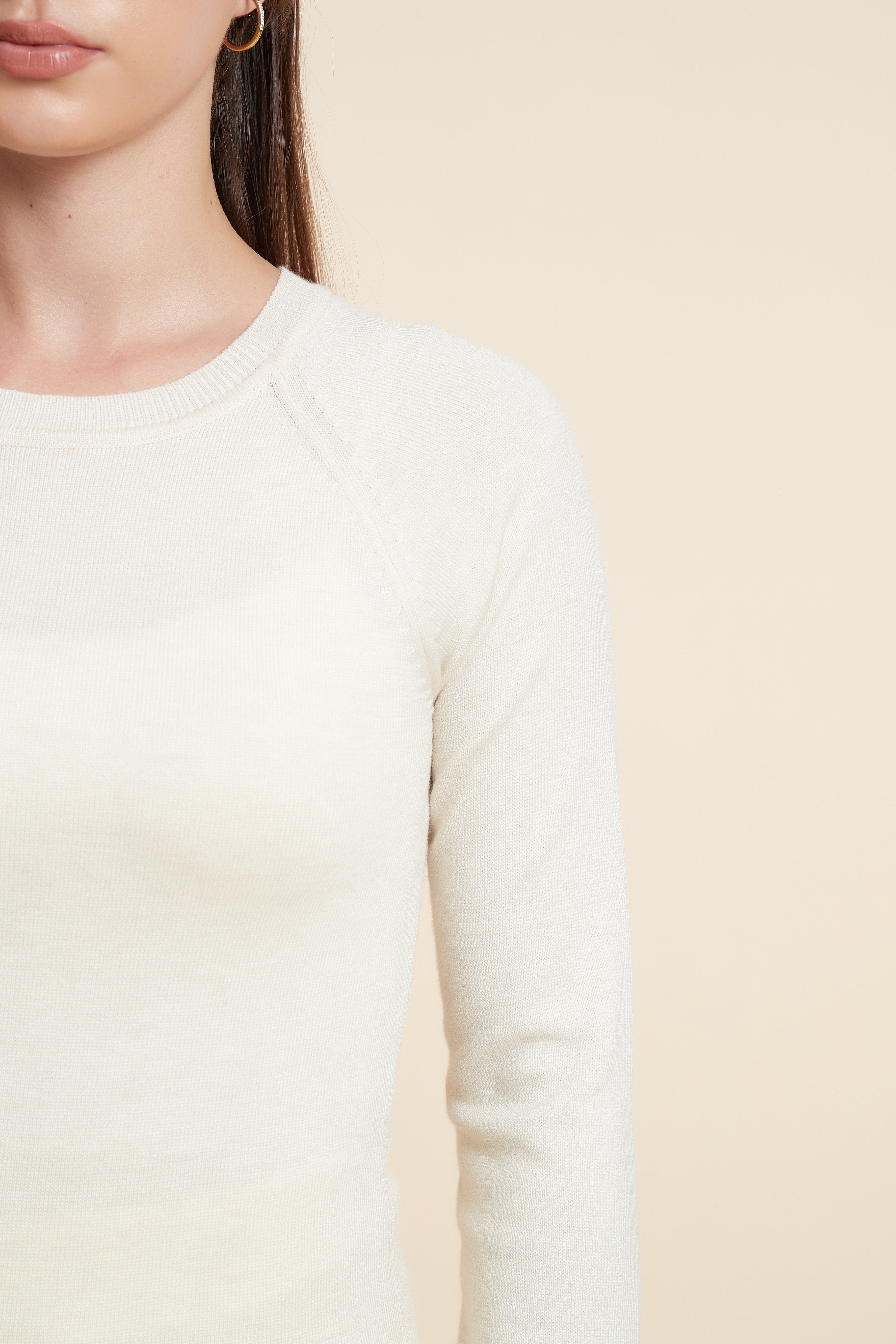 Solid Long Sleeve Blouse