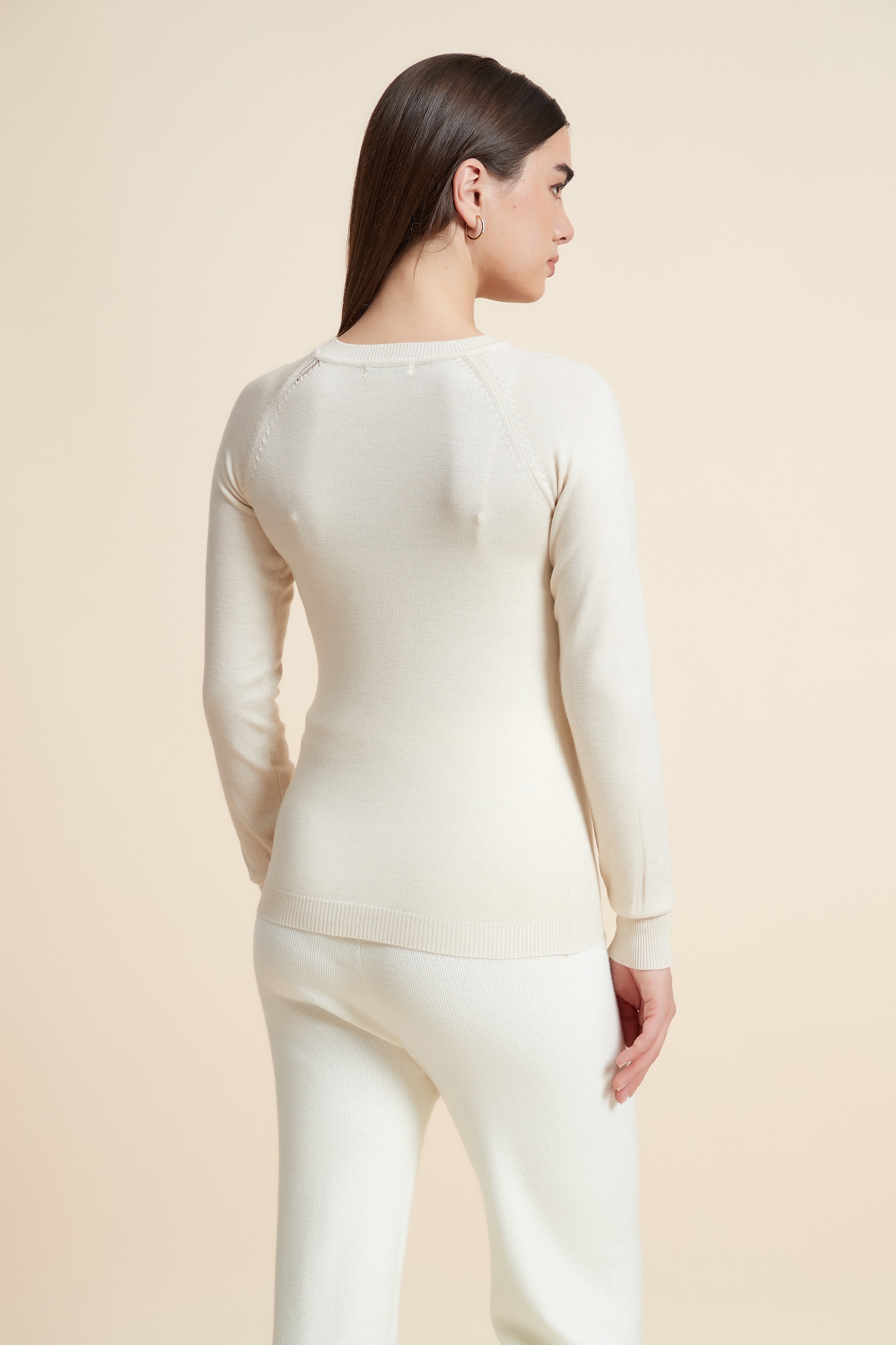 Solid Long Sleeve Blouse