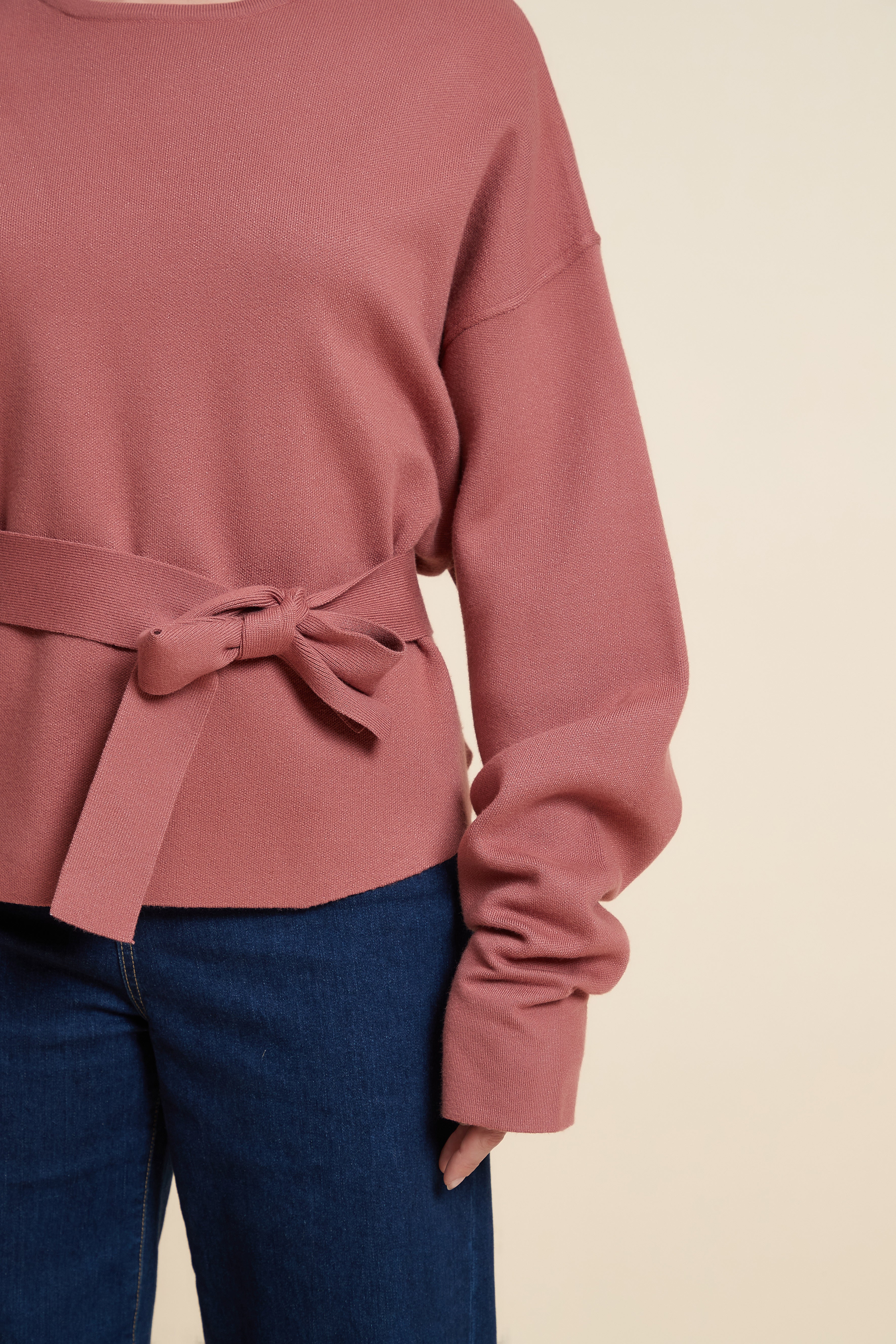 Loose Fit Long Sleeve Plain Sweatshirt