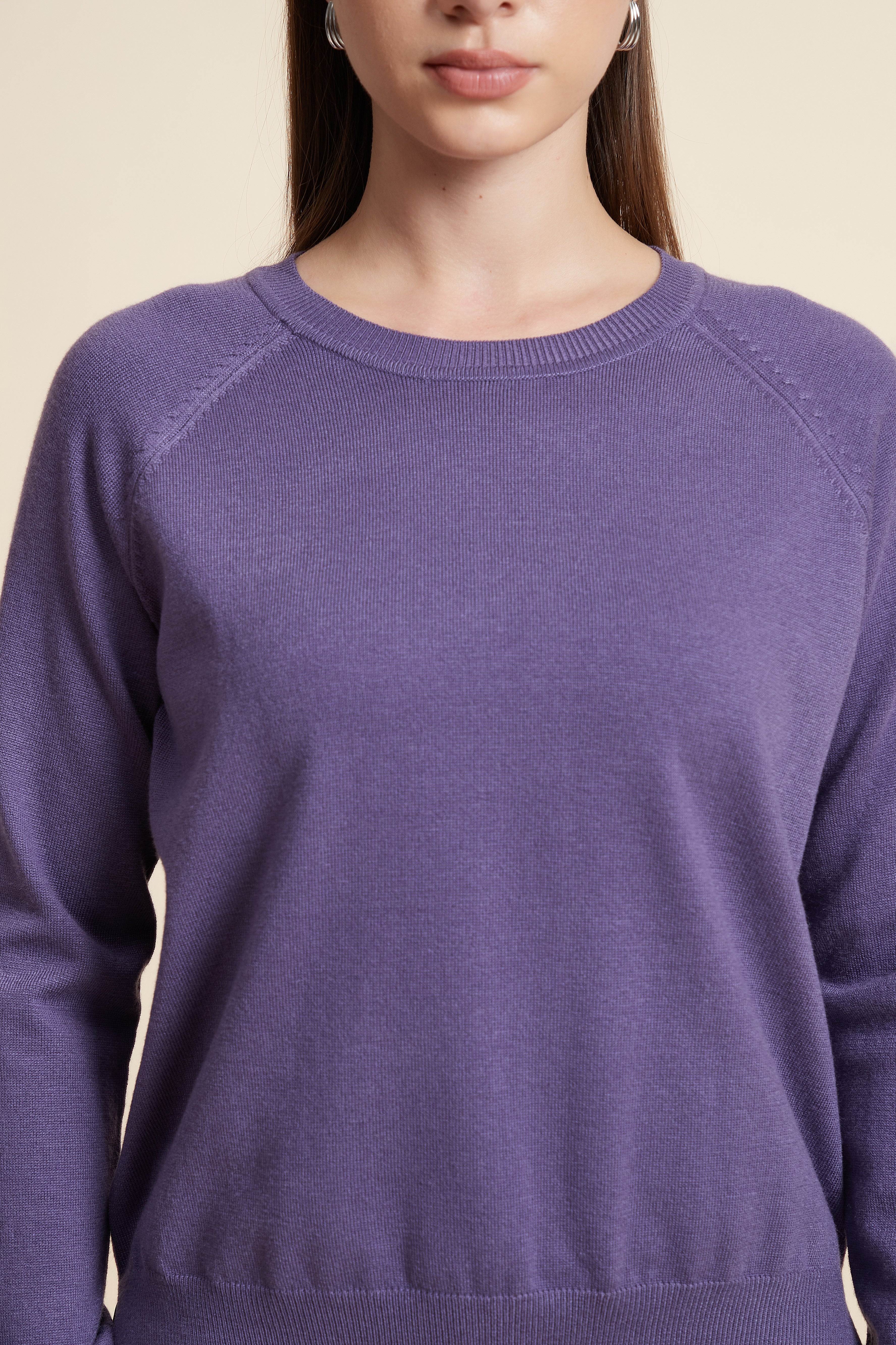 Solid Color Long Sleeve Sweater