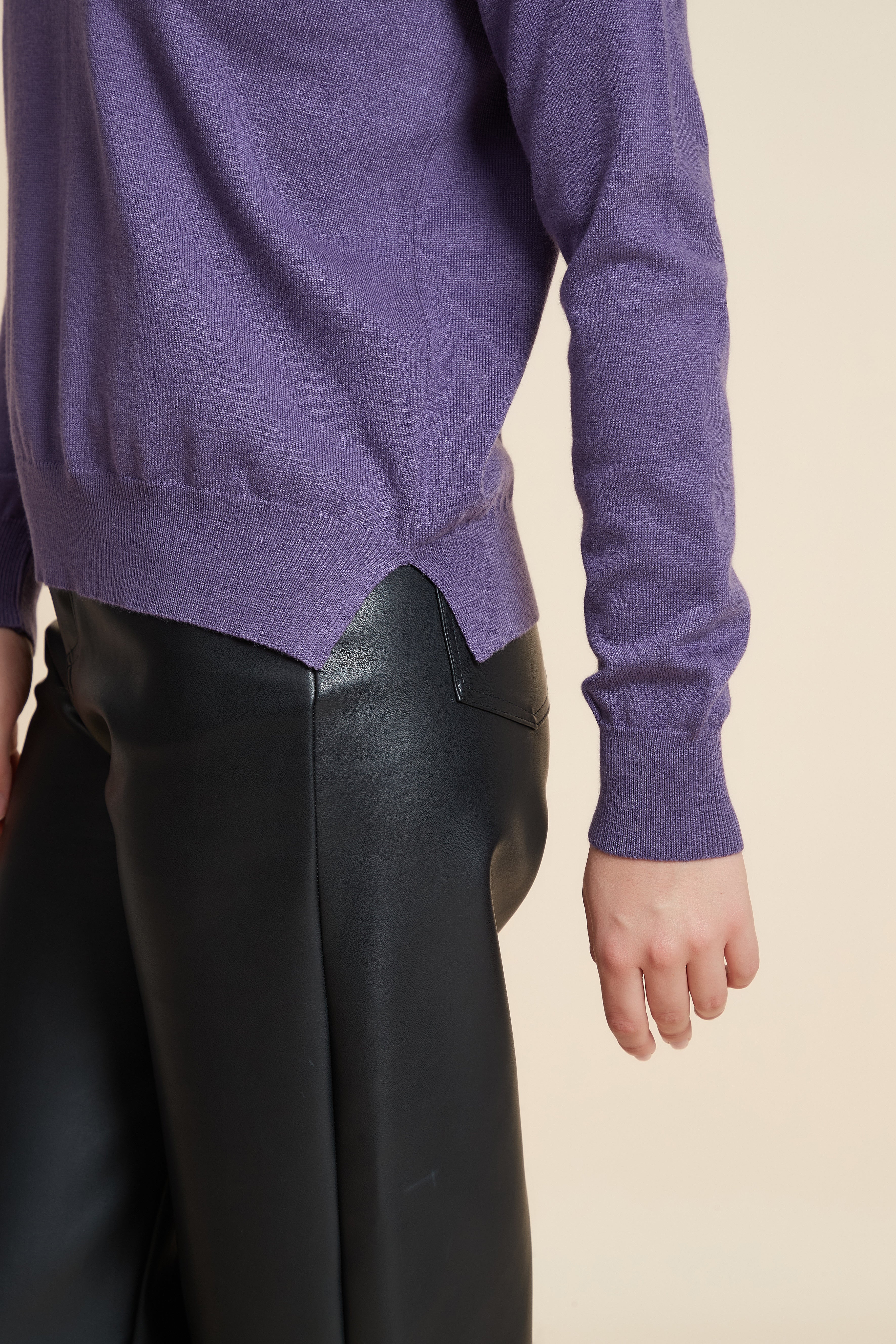 Solid Color Long Sleeve Sweater