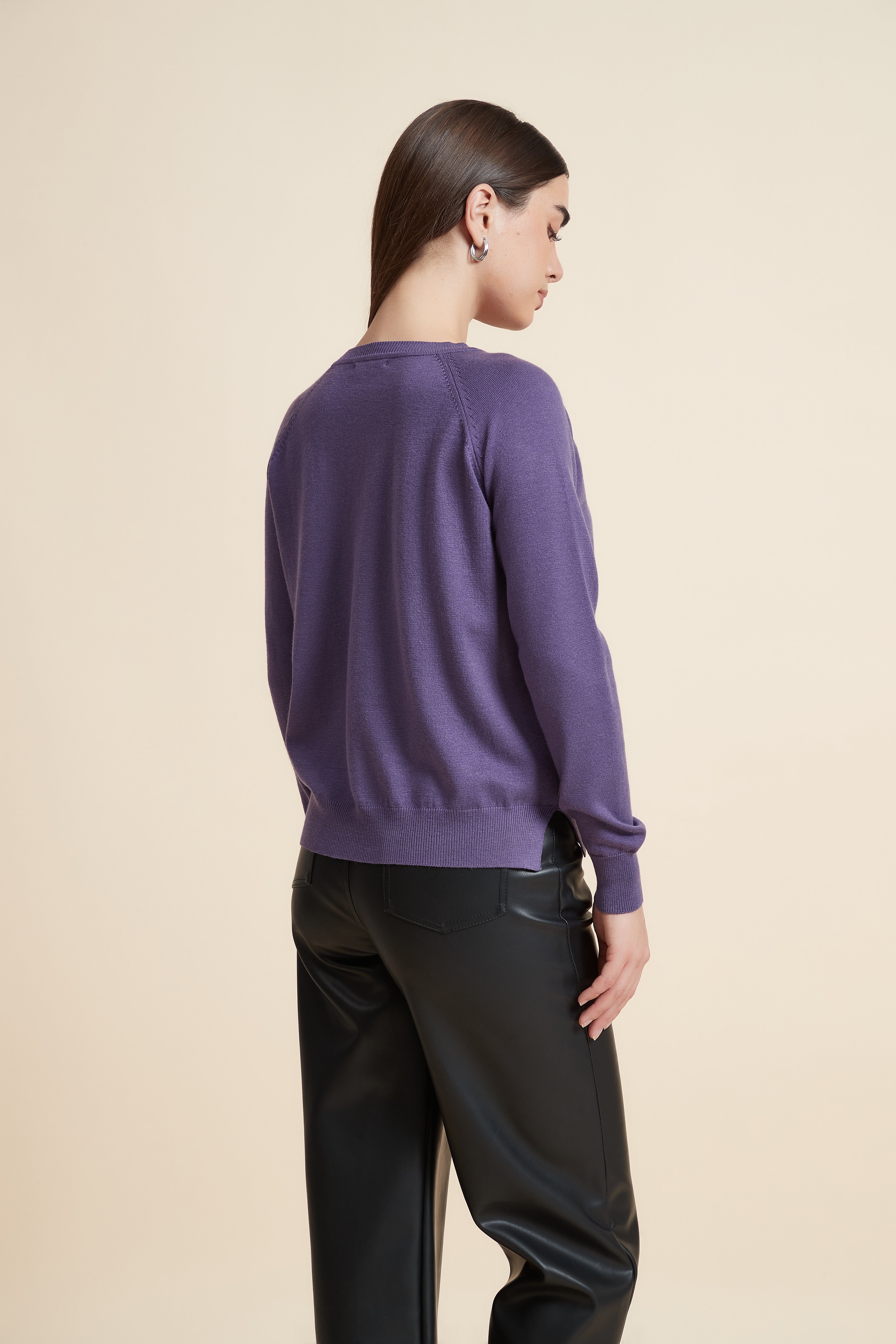 Solid Color Long Sleeve Sweater