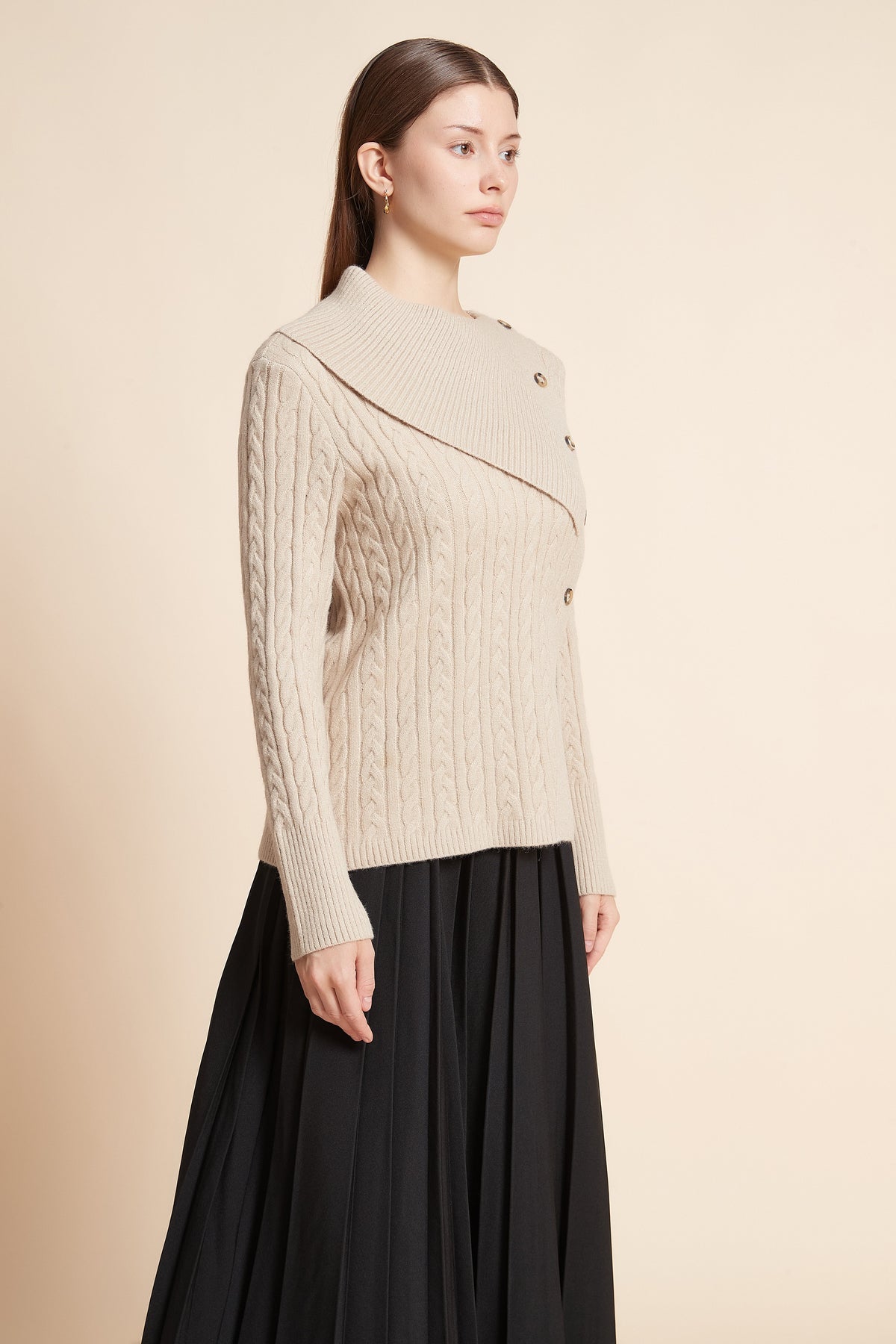 Long Sleeve Side Slit Top