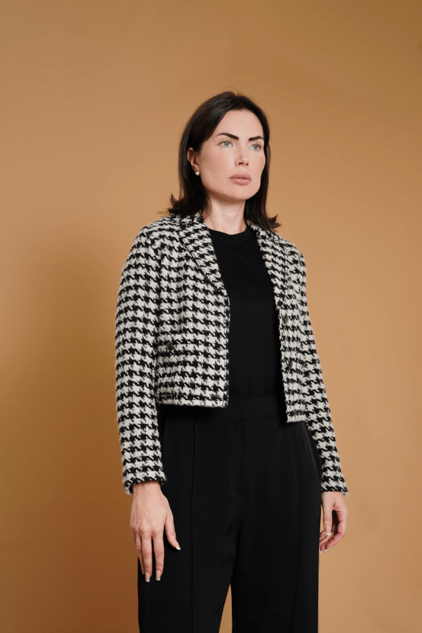 Waist-Length Jacket with Long Sleeves