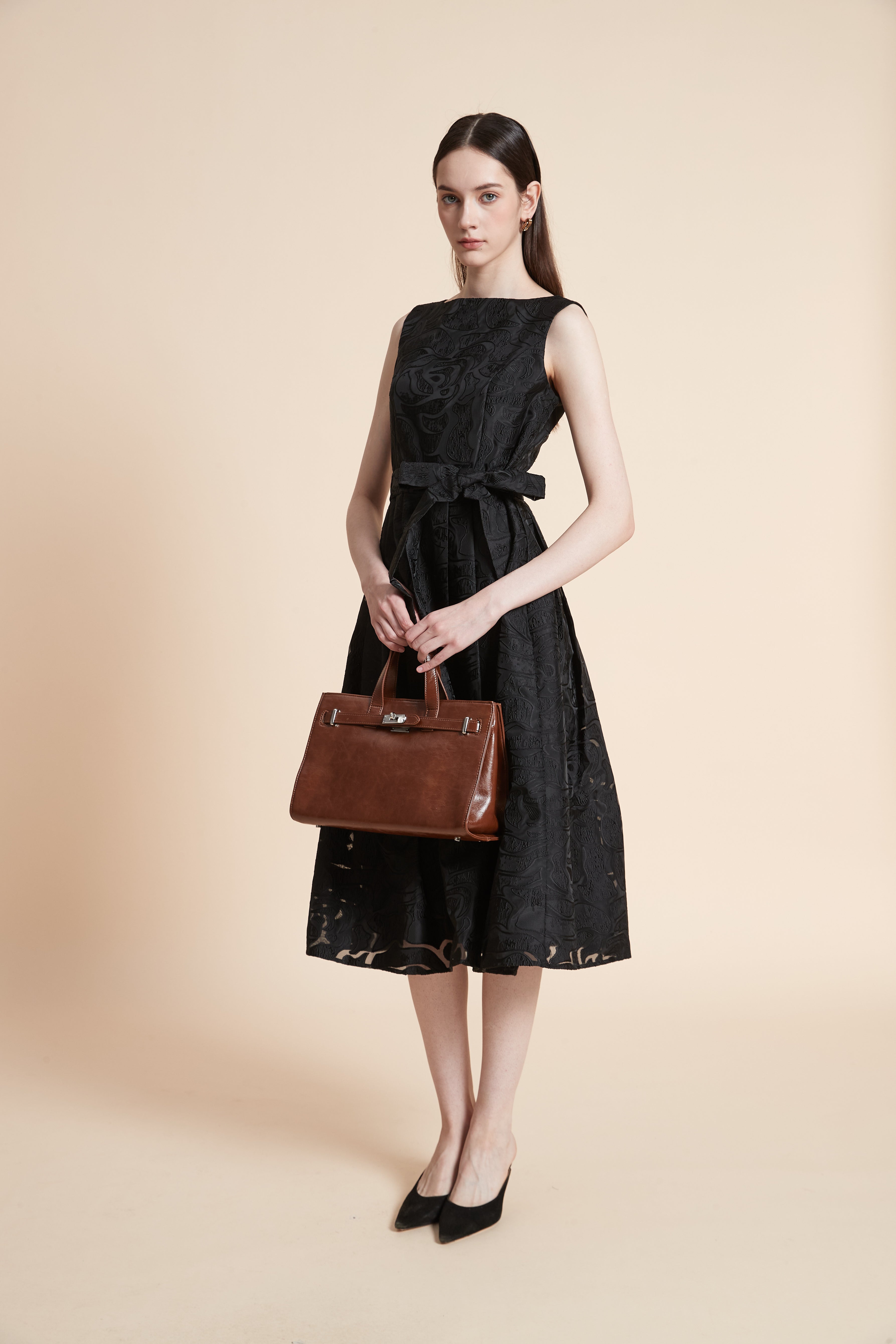 Floral Sleeveless Midi Dress