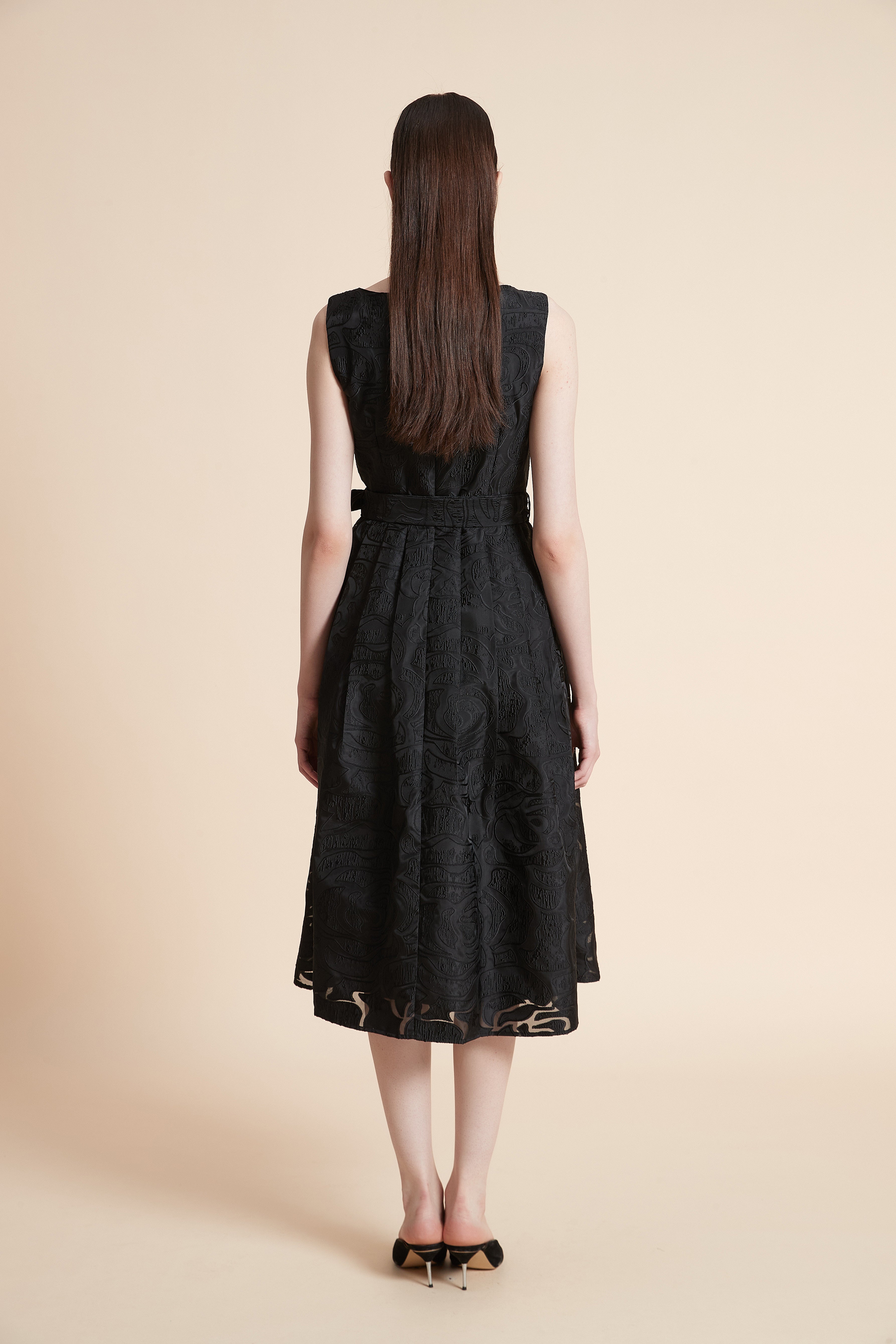 Floral Sleeveless Midi Dress