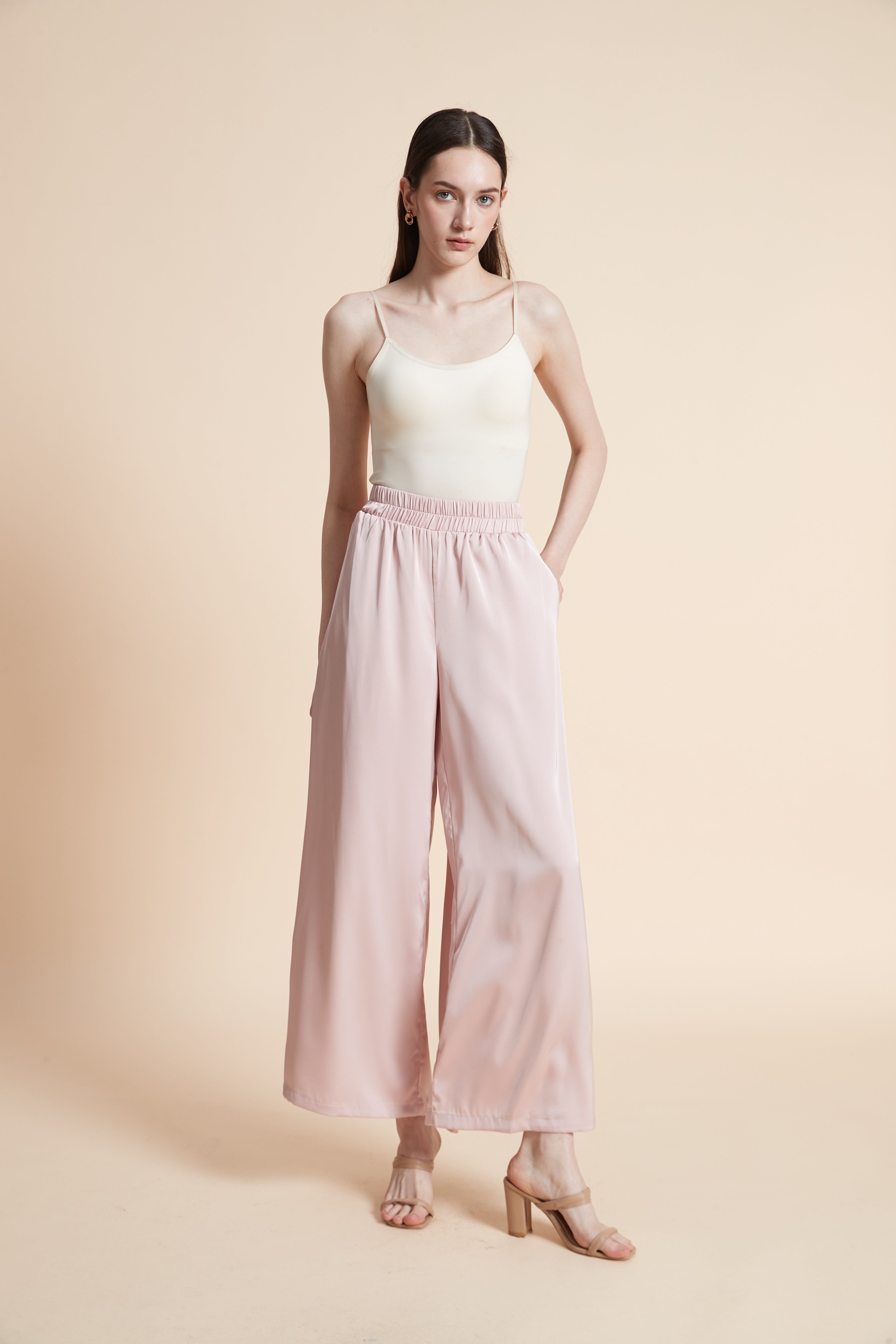 Wide Plain Long Pants