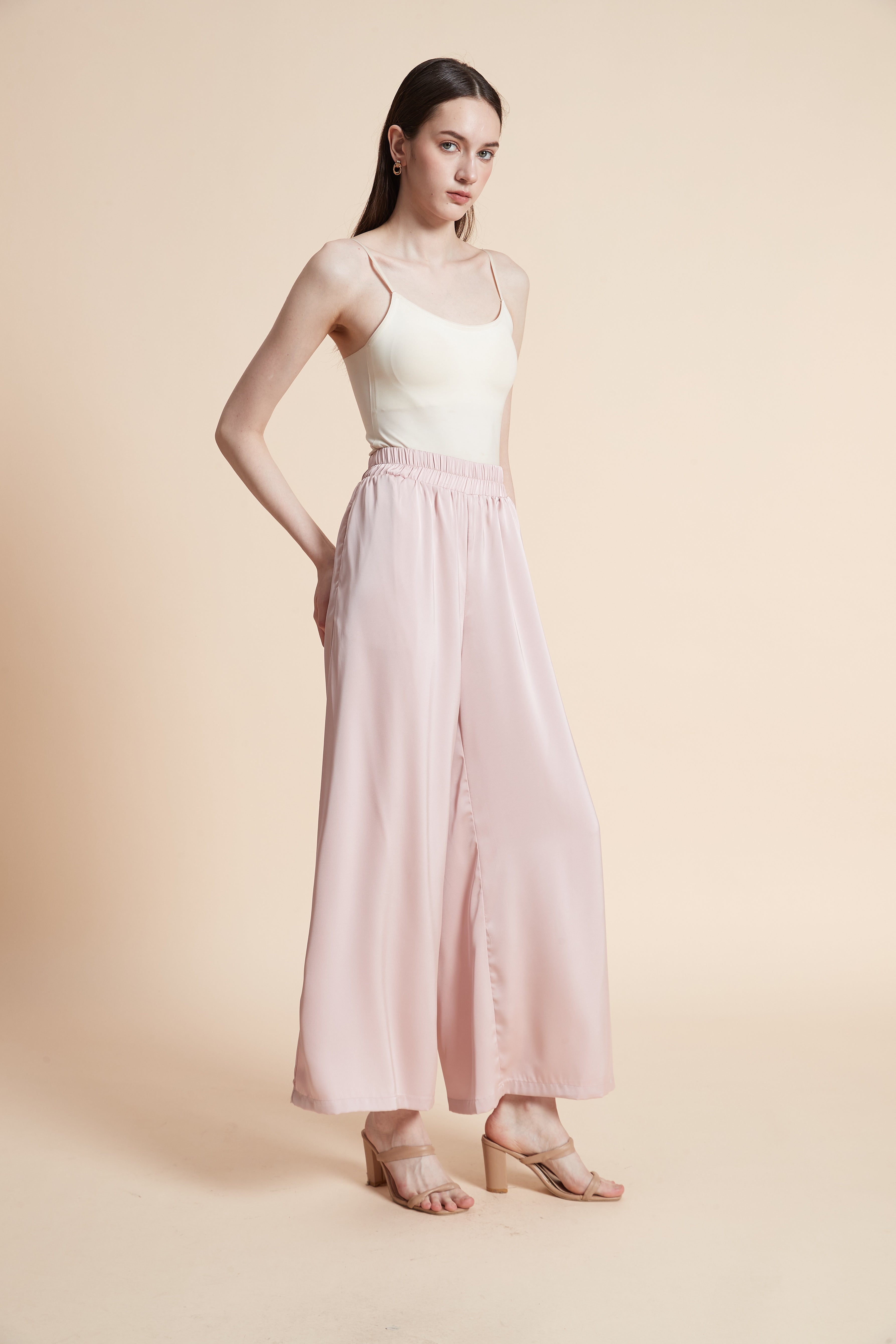 Wide Plain Long Pants