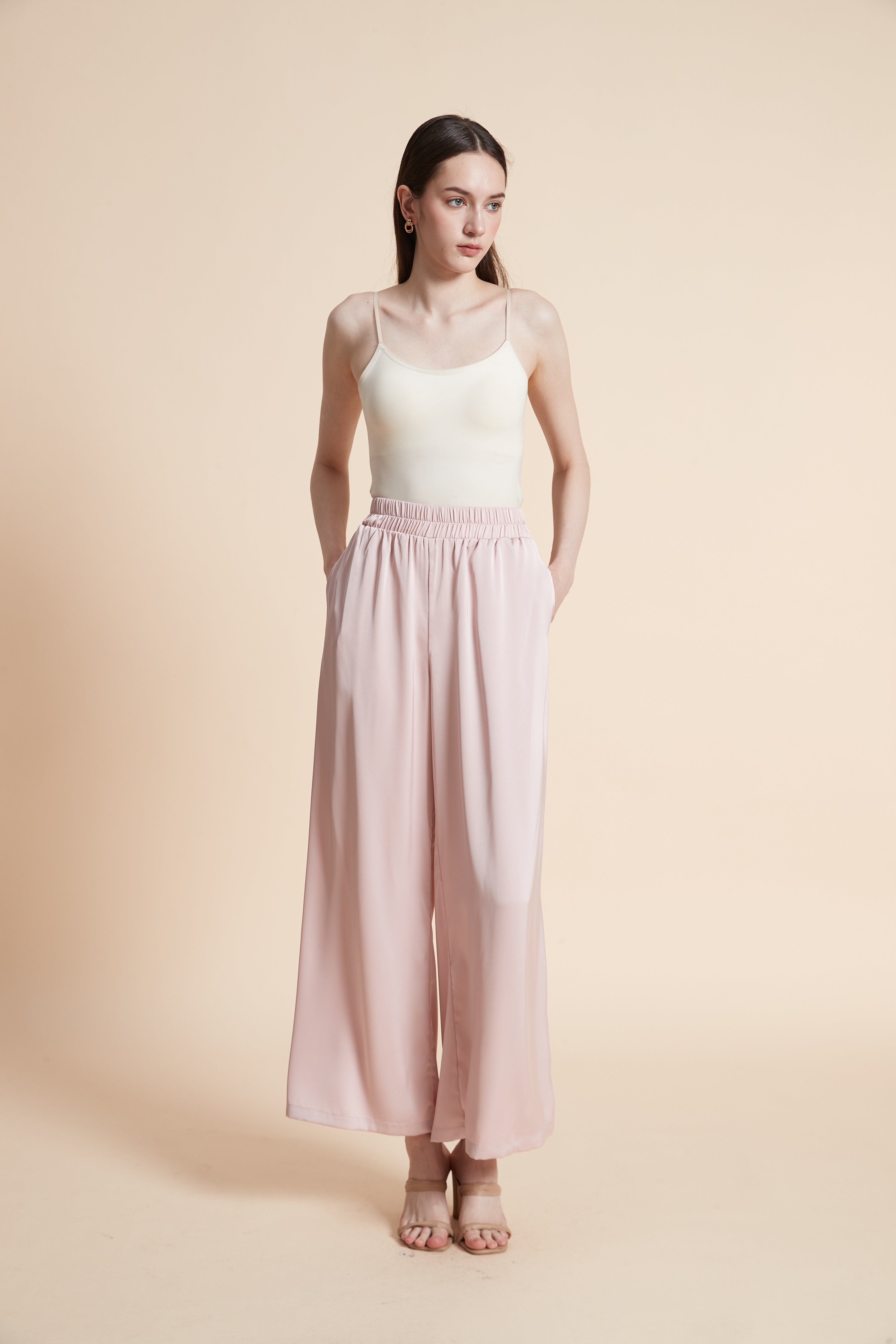 Wide Plain Long Pants