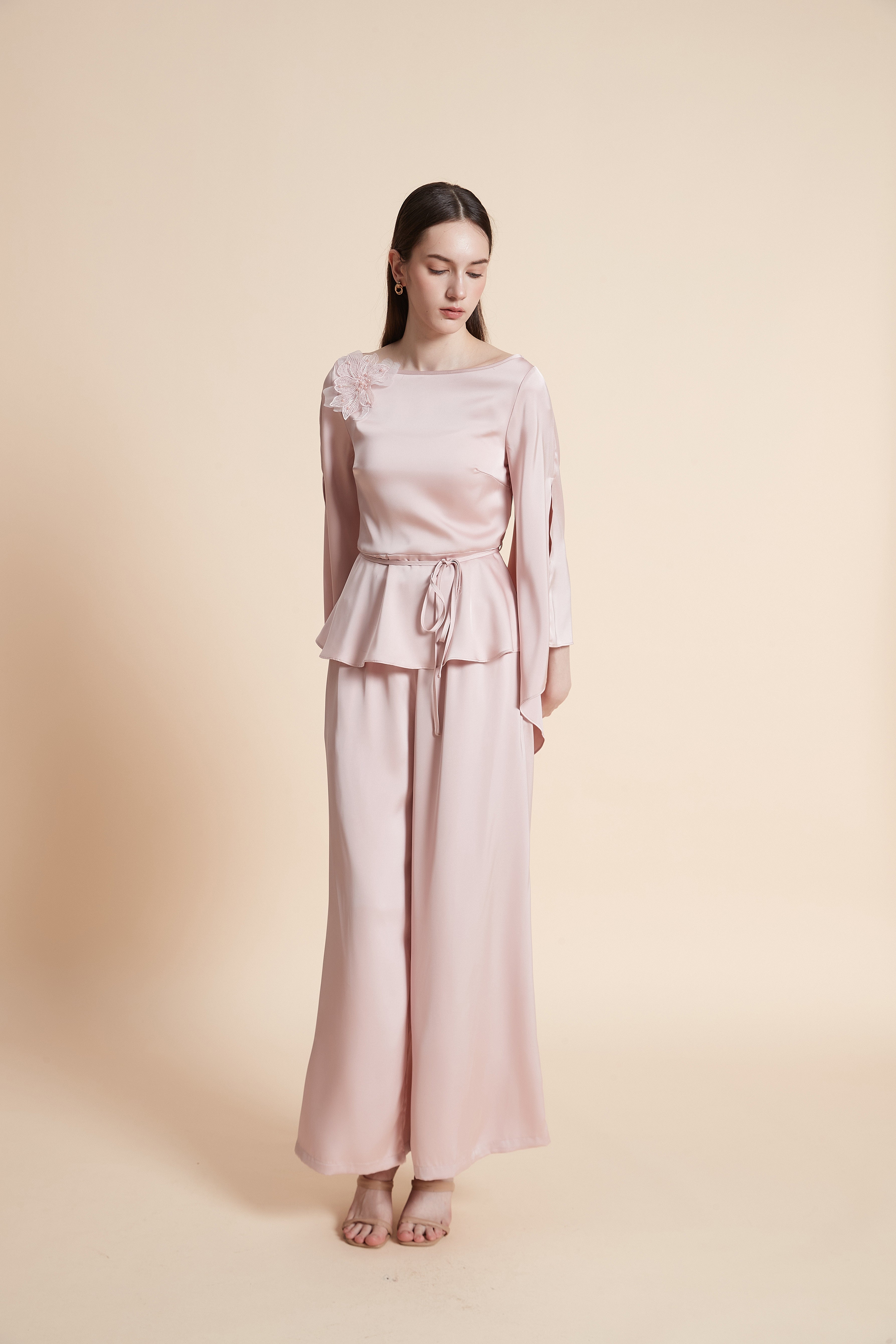 Wide Plain Long Pants