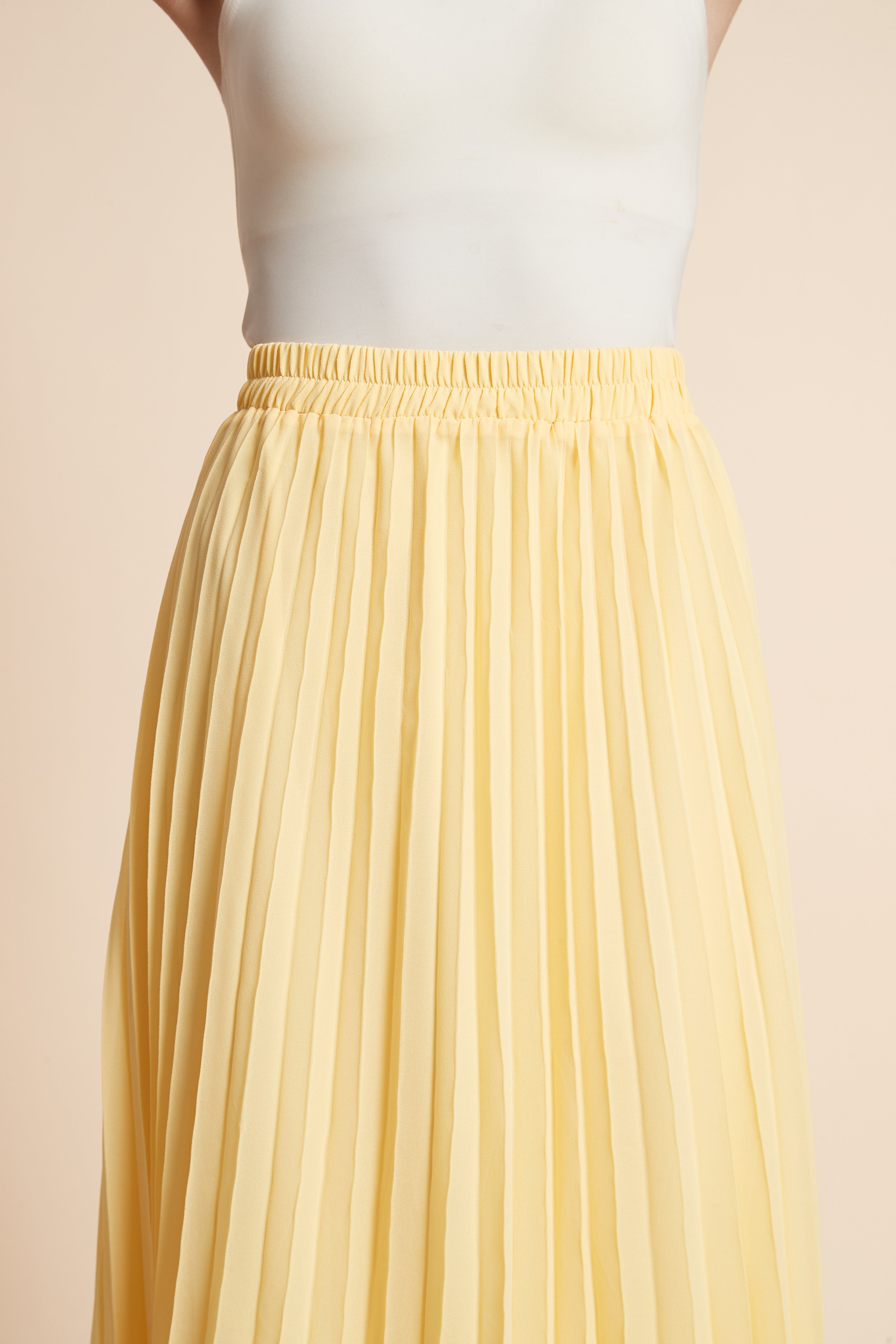 Pleated Midi Skirt