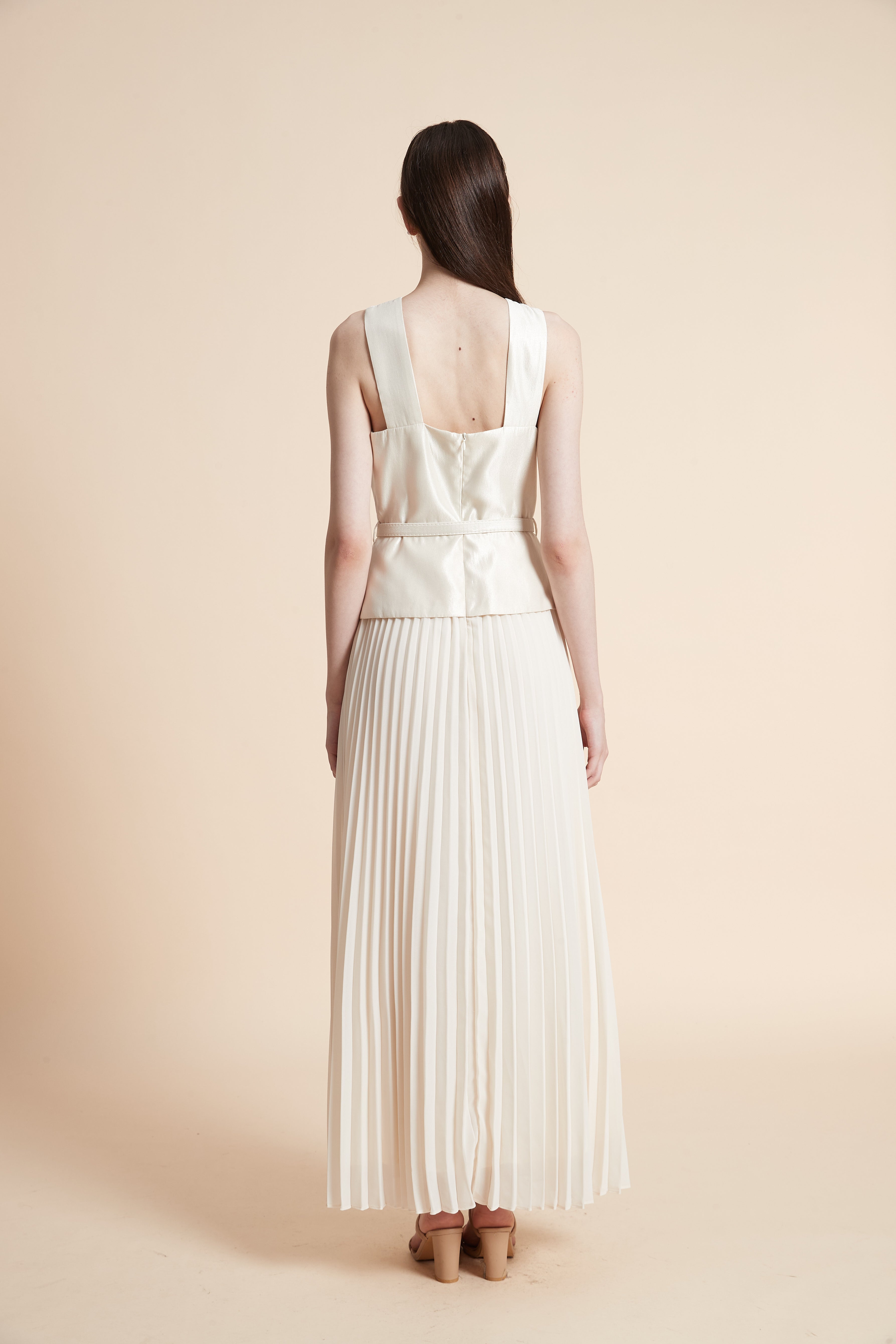 Pleated Maxi Dress