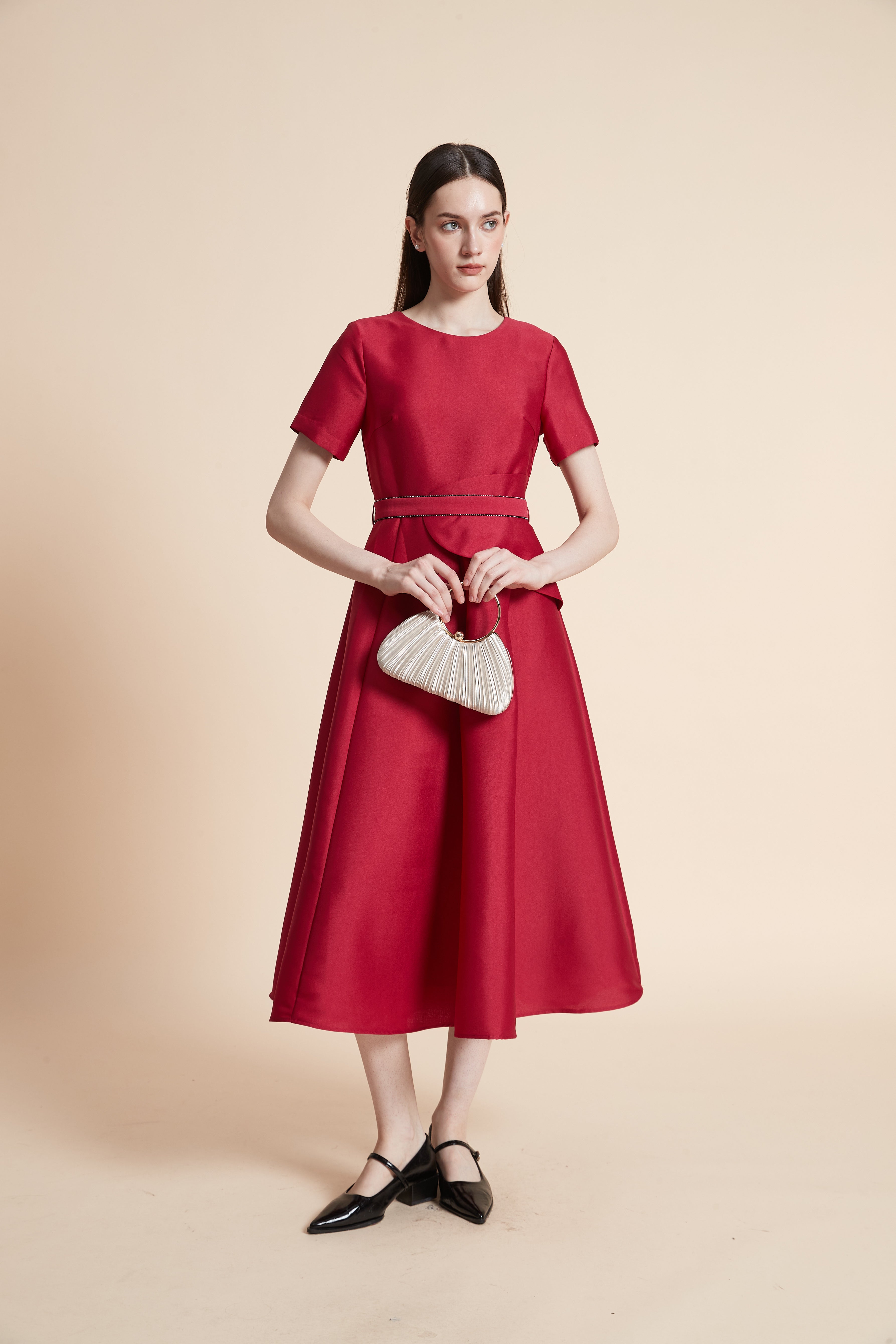 Plain Midi Dress