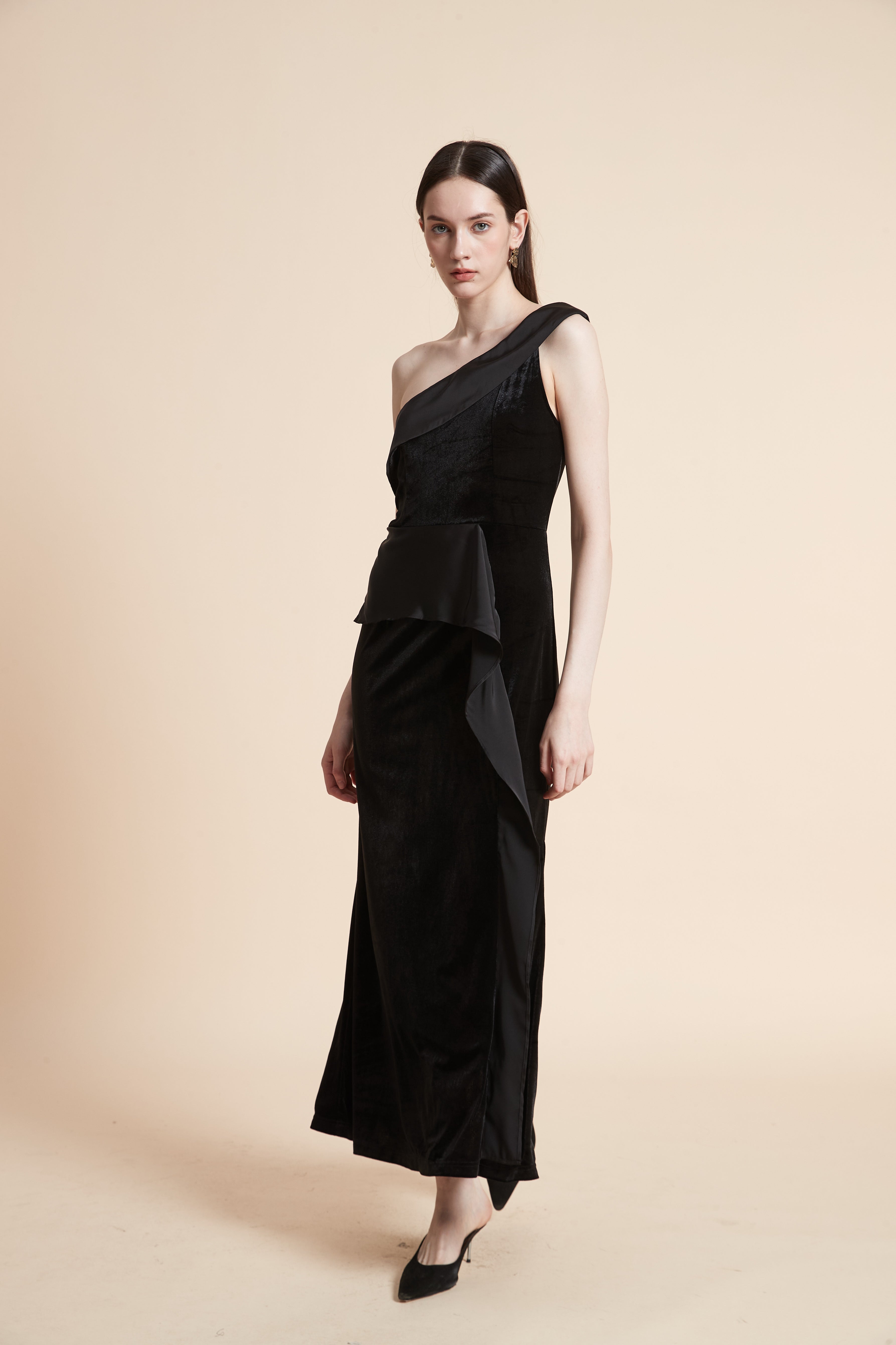 Solid Sleeveless Maxi Dress