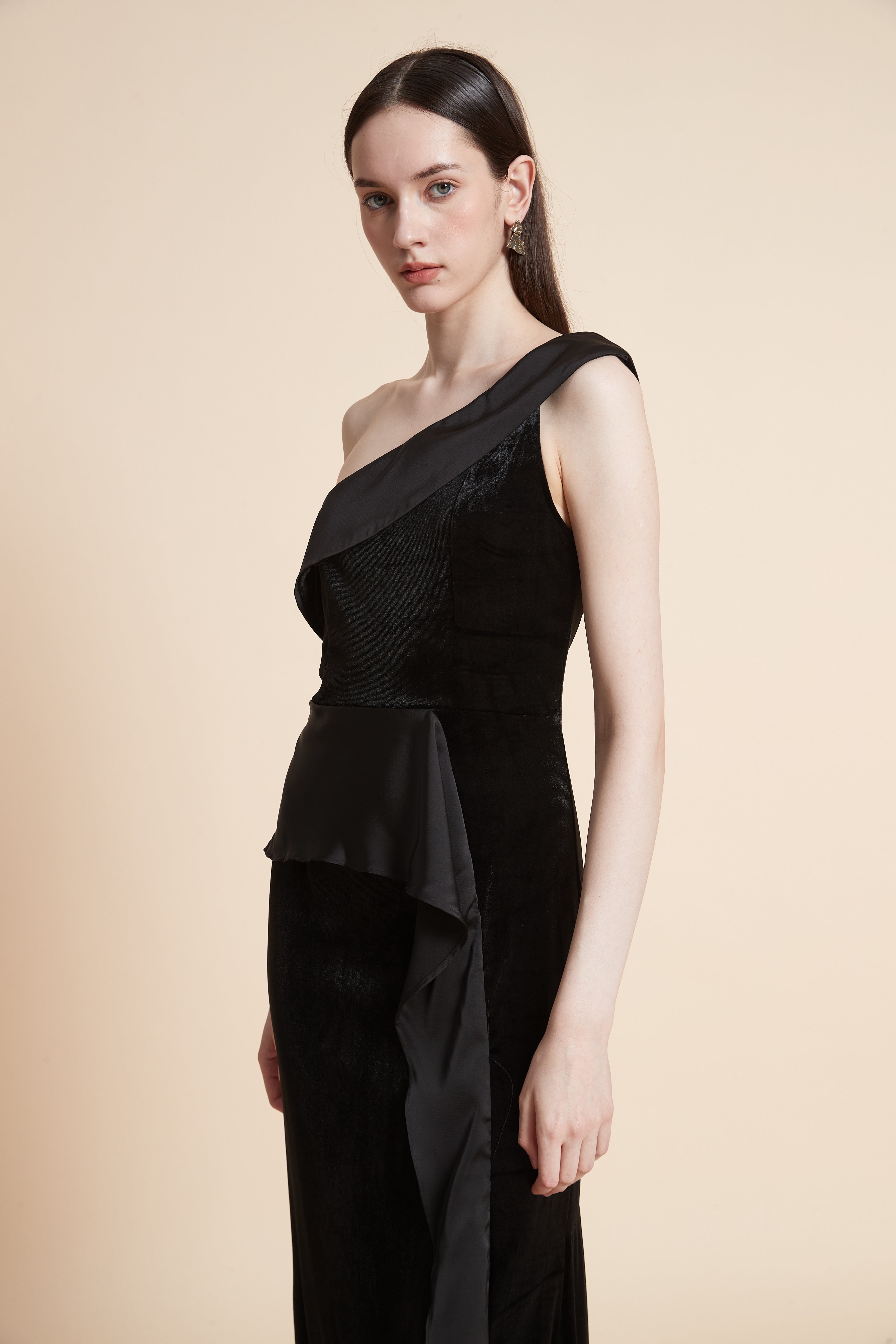 Solid Sleeveless Maxi Dress