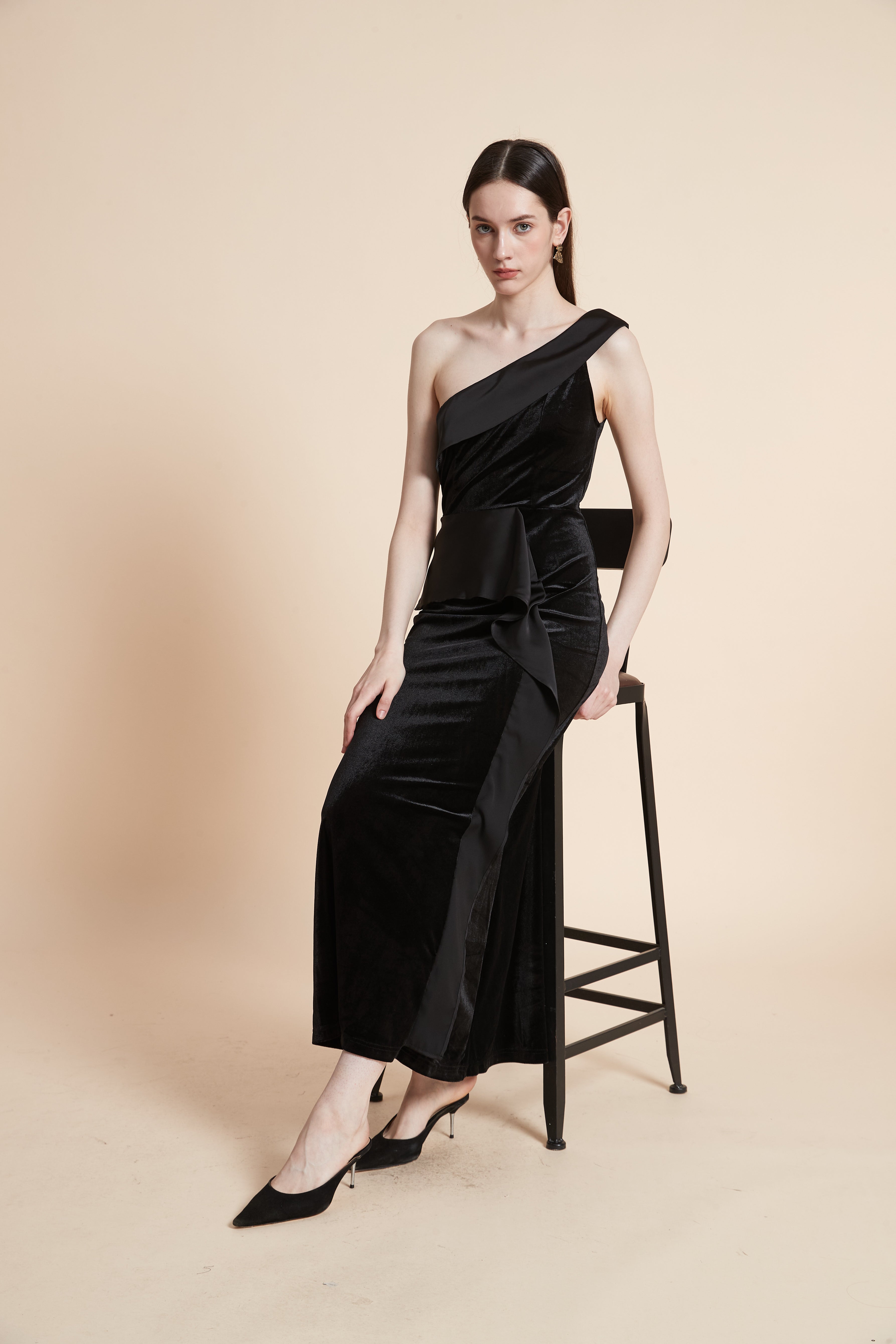 Solid Sleeveless Maxi Dress