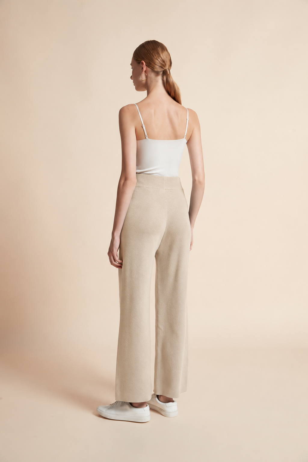 Long Solid Wide-Leg Pants