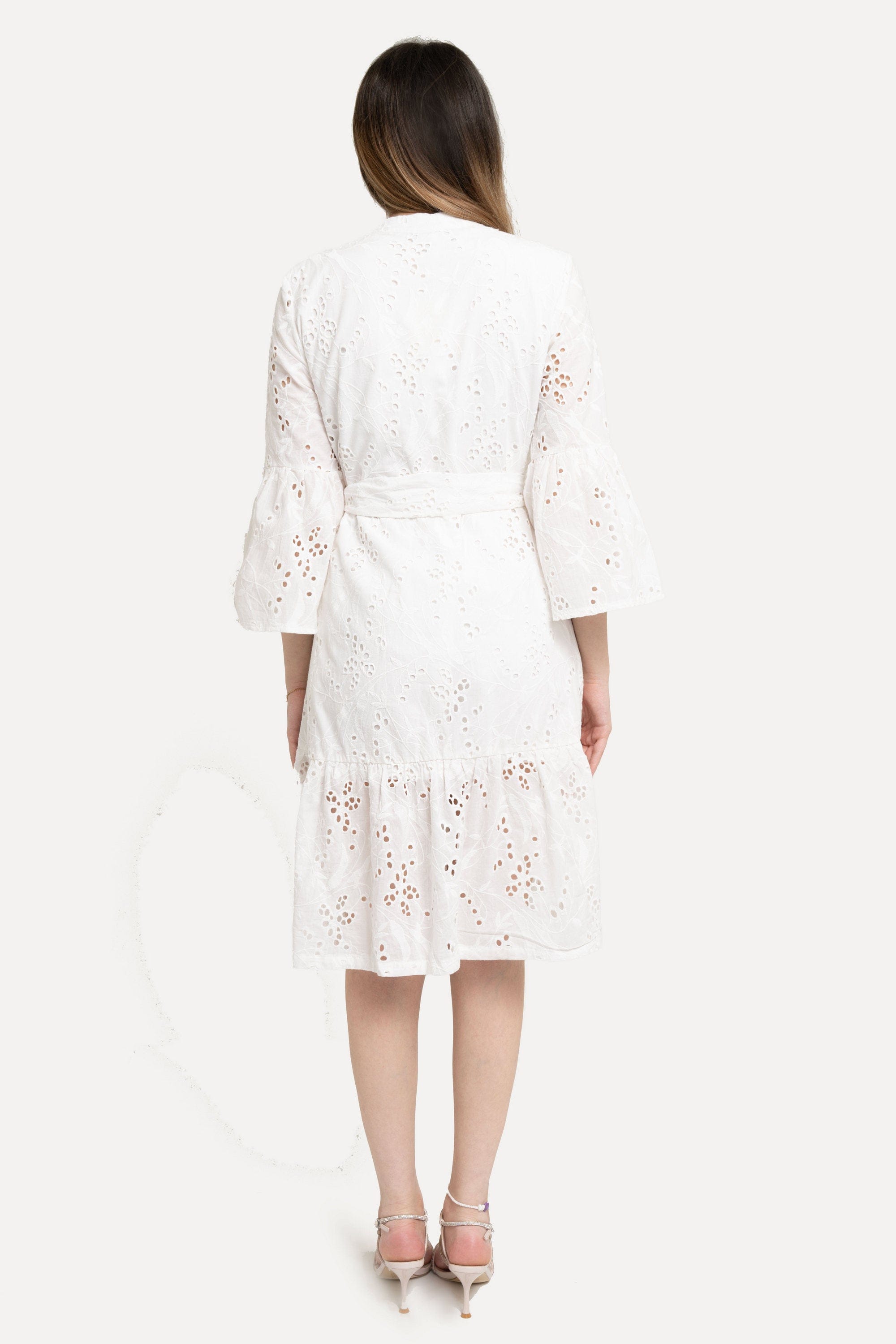Yola Embroidered Short Dress