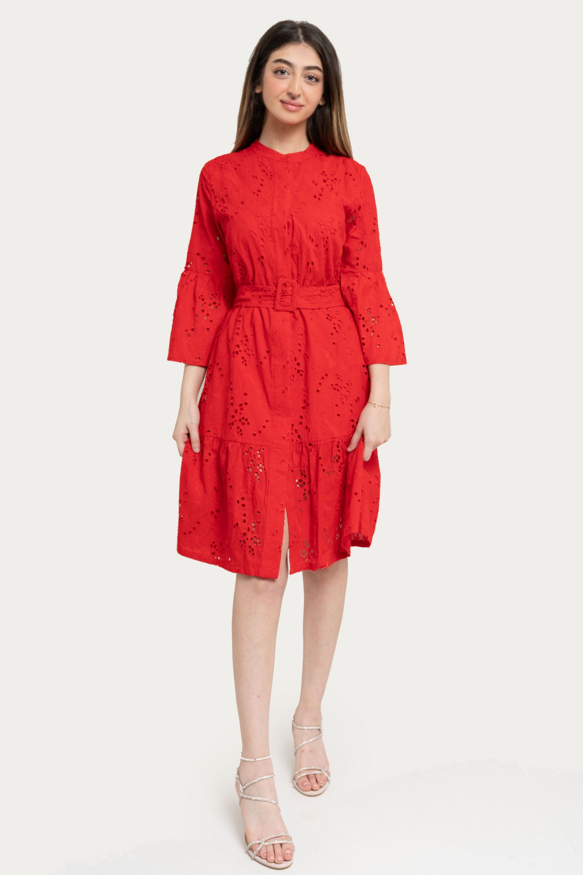 Yola Embroidered Short Dress