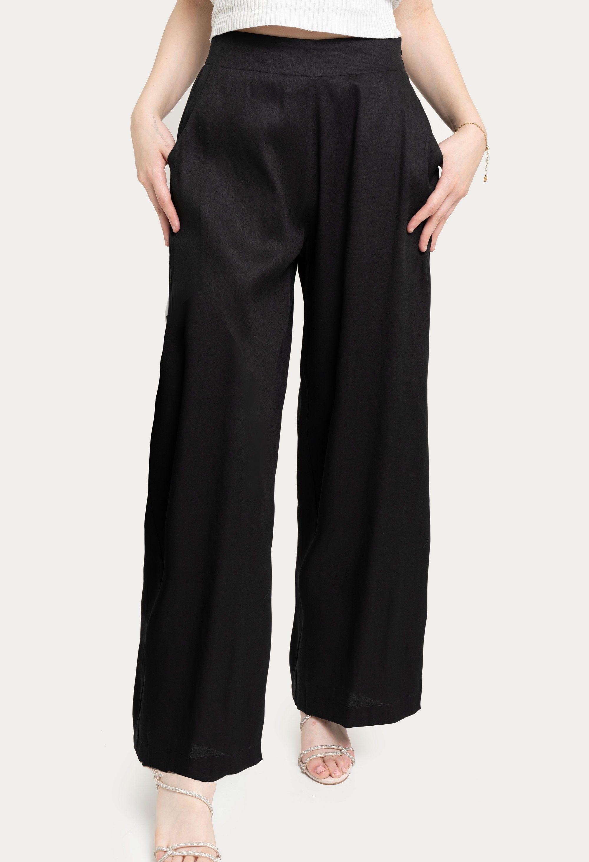 Wide Flared Trousers