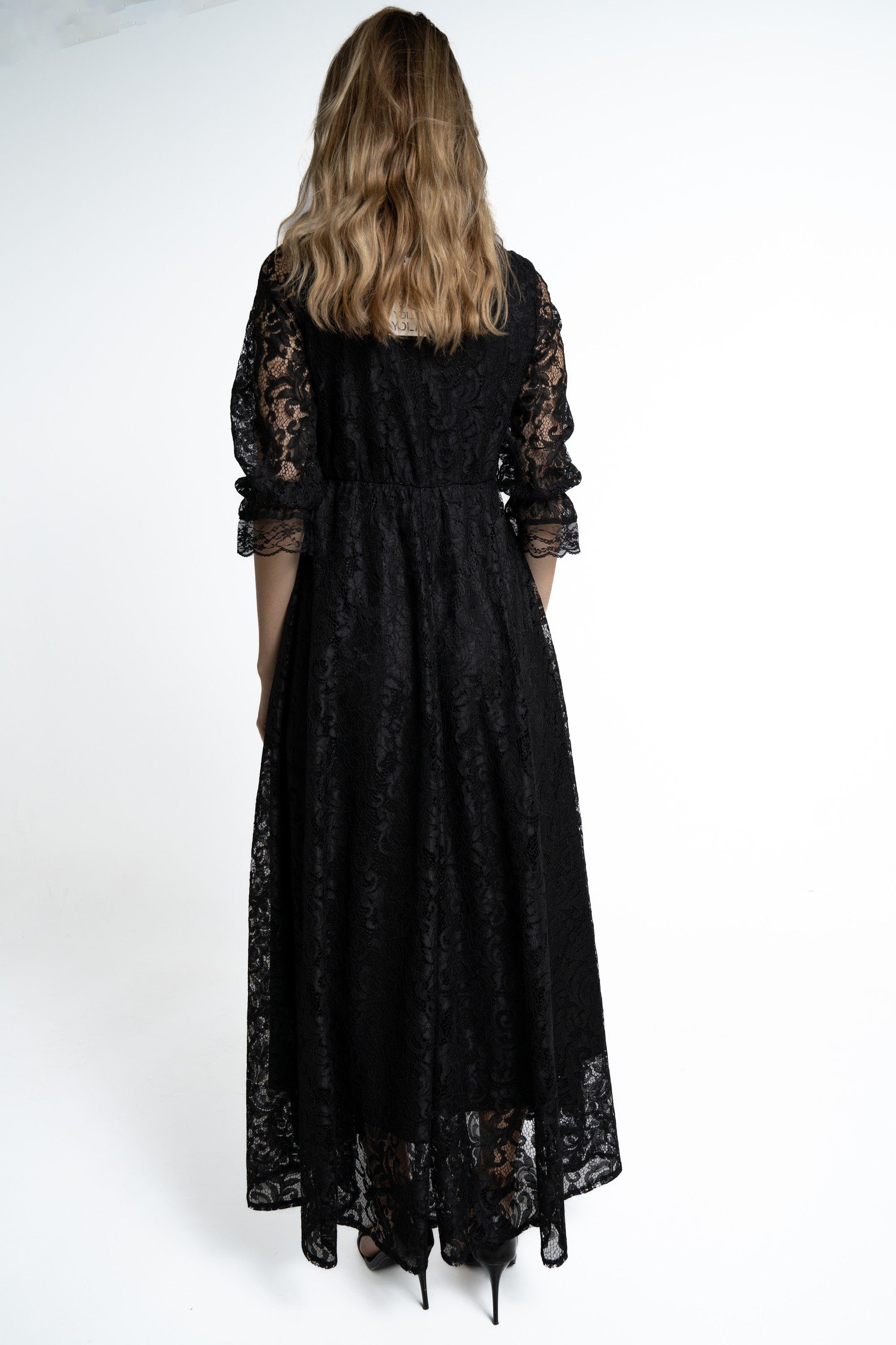 Yola Maxi Dress with 3/4 Sleeves