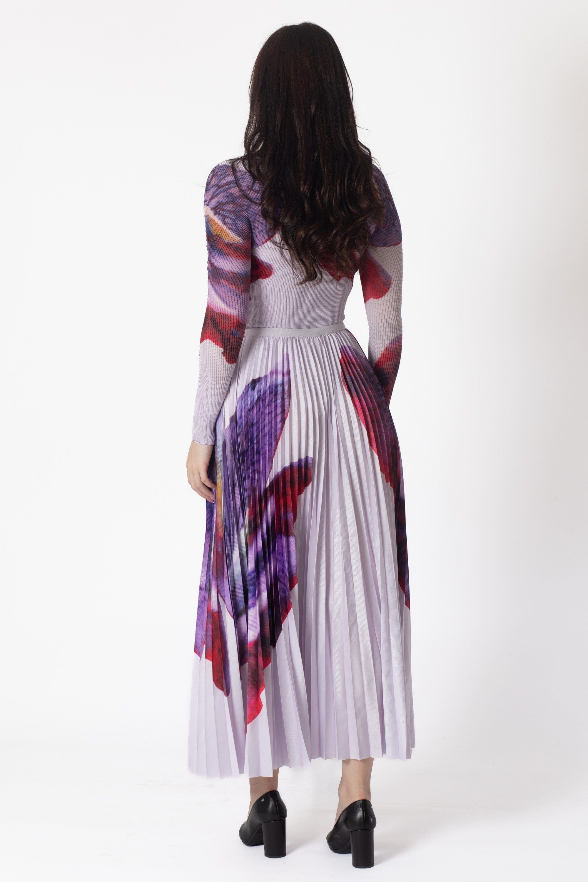Yola Long Pleated Skirt